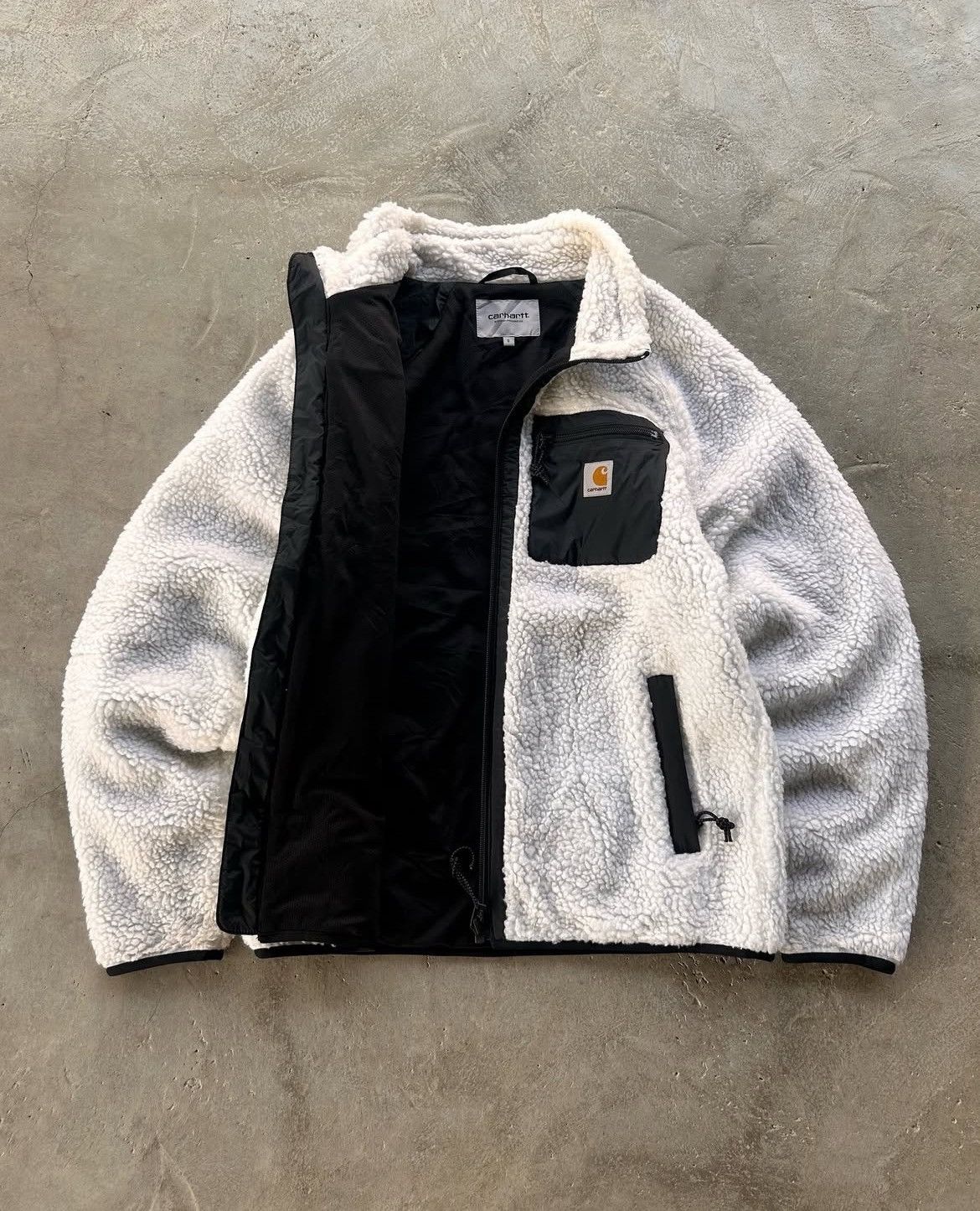Carhartt × Carhartt Wip × Vintage Carhartt WIP Fleece Jacket Sherpa Zip-Up (S) Size US S / EU 44-46 / 1 - 7 Thumbnail