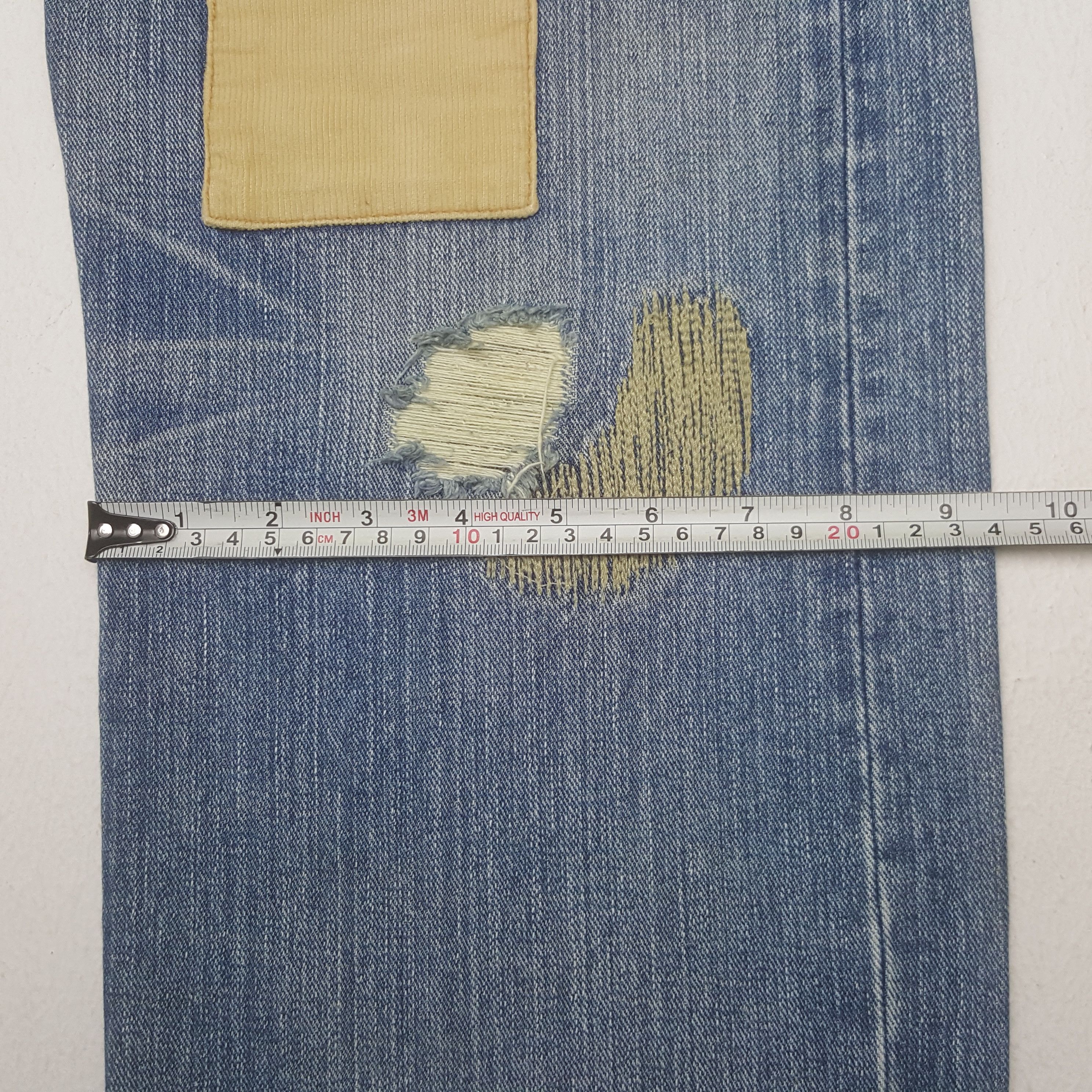Japanese Brand Vintage Exribitionist Japanese Patchwork Denim Jeans Size US 32 / EU 48 - 13 Thumbnail