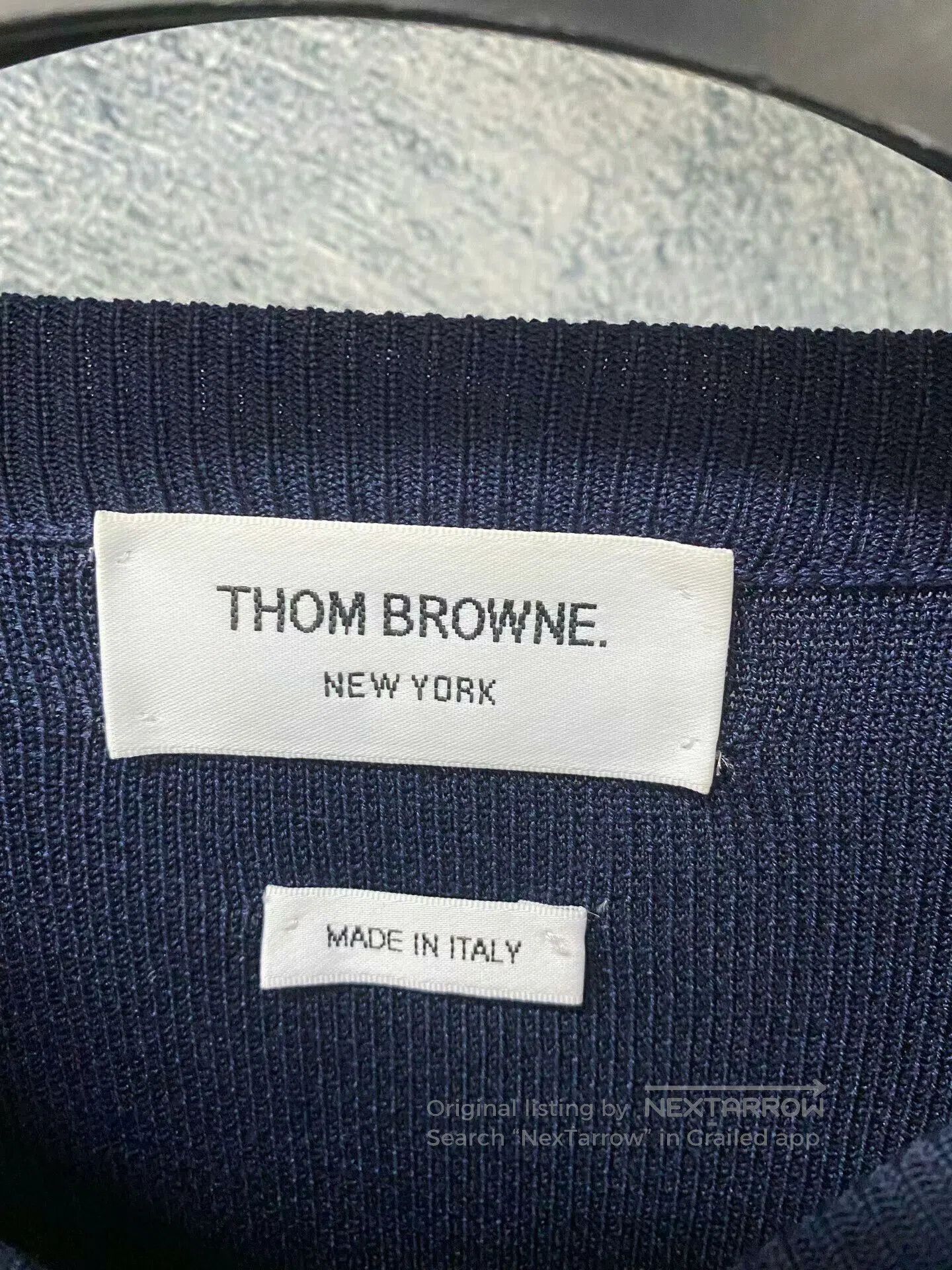 Thom Browne thom browne classic navy crewneck sweater. Size XL / US 12-14 / IT 48-50 - 4 Thumbnail