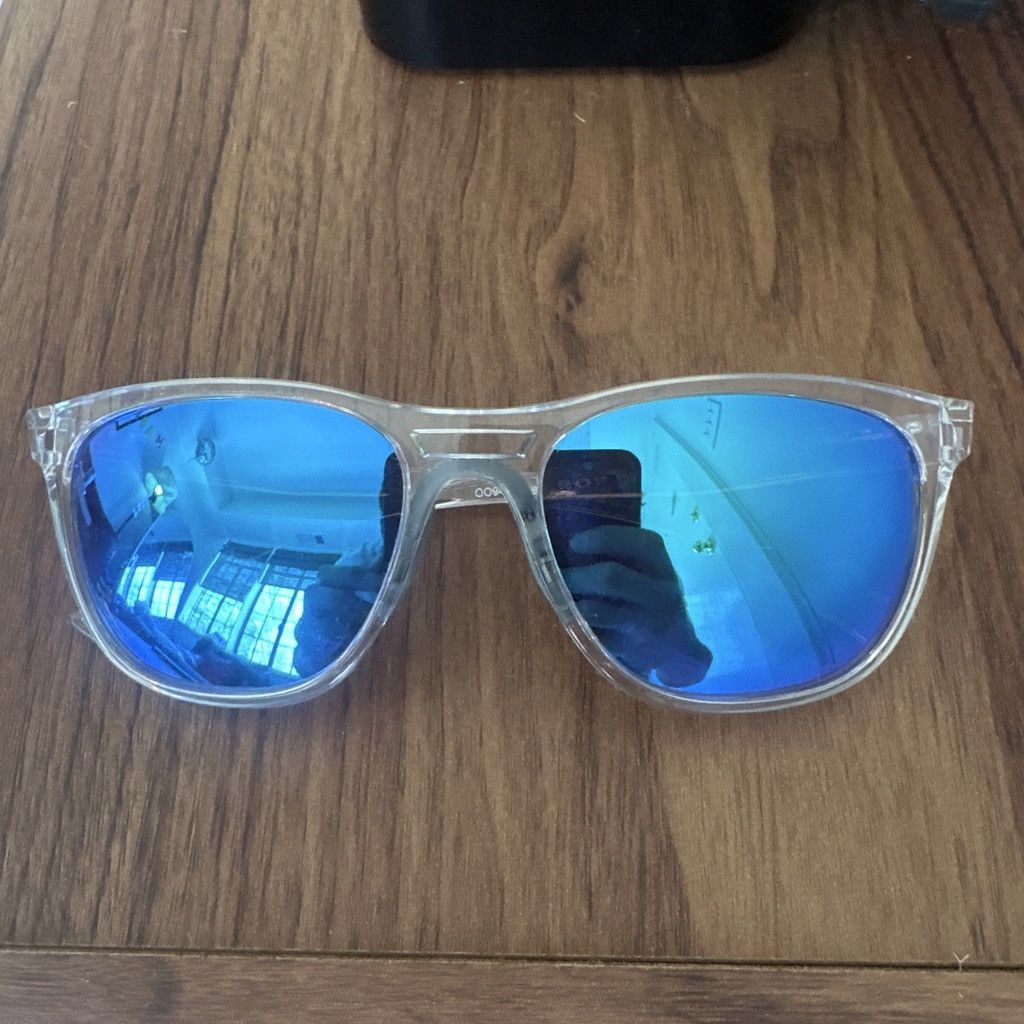 Oakley Transparent / White Oakley Sunglasses Blue Reflective Size ONE SIZE - 1 Thumbnail