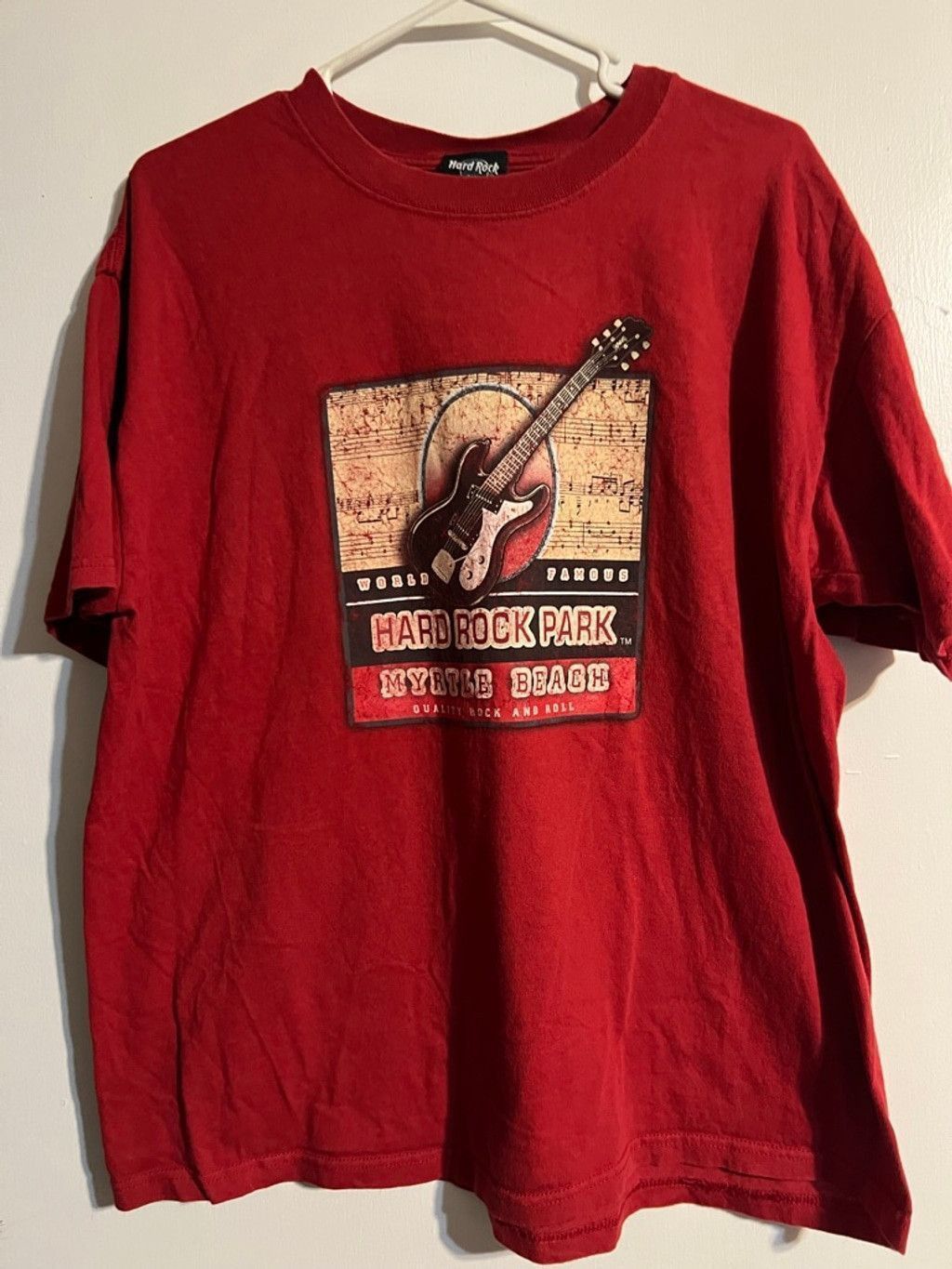 Hard Rock Cafe Women's Hard Rock Short Sleeve Tee XL Red Brown Size XL / US 12-14 / IT 48-50 - 1 Thumbnail