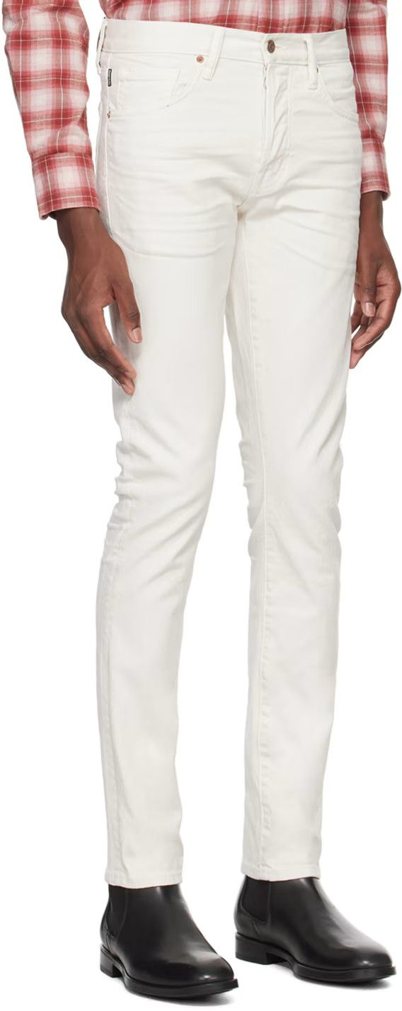 Tom Ford TOM FORD Off-White Selvedge Slim-Fit Jeans Size US 36 / EU 52 - 3 Thumbnail