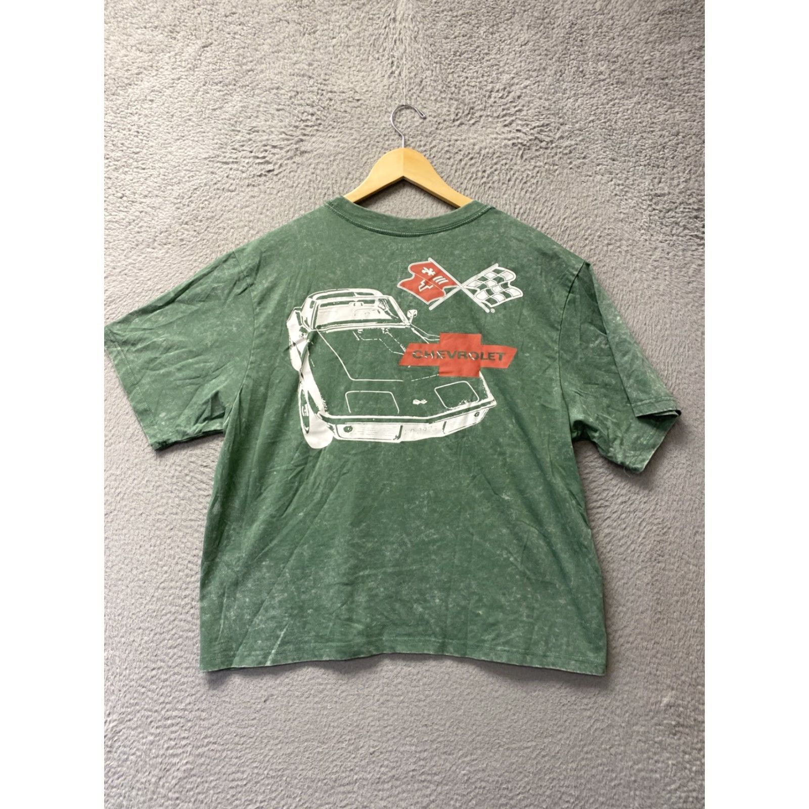 Vintage VINTAGE Chemistry Men's T-shirt L Green Graphic Tee Chevrolet Splash 80s Retro Size US L / EU 52-54 / 3 - 6 Thumbnail