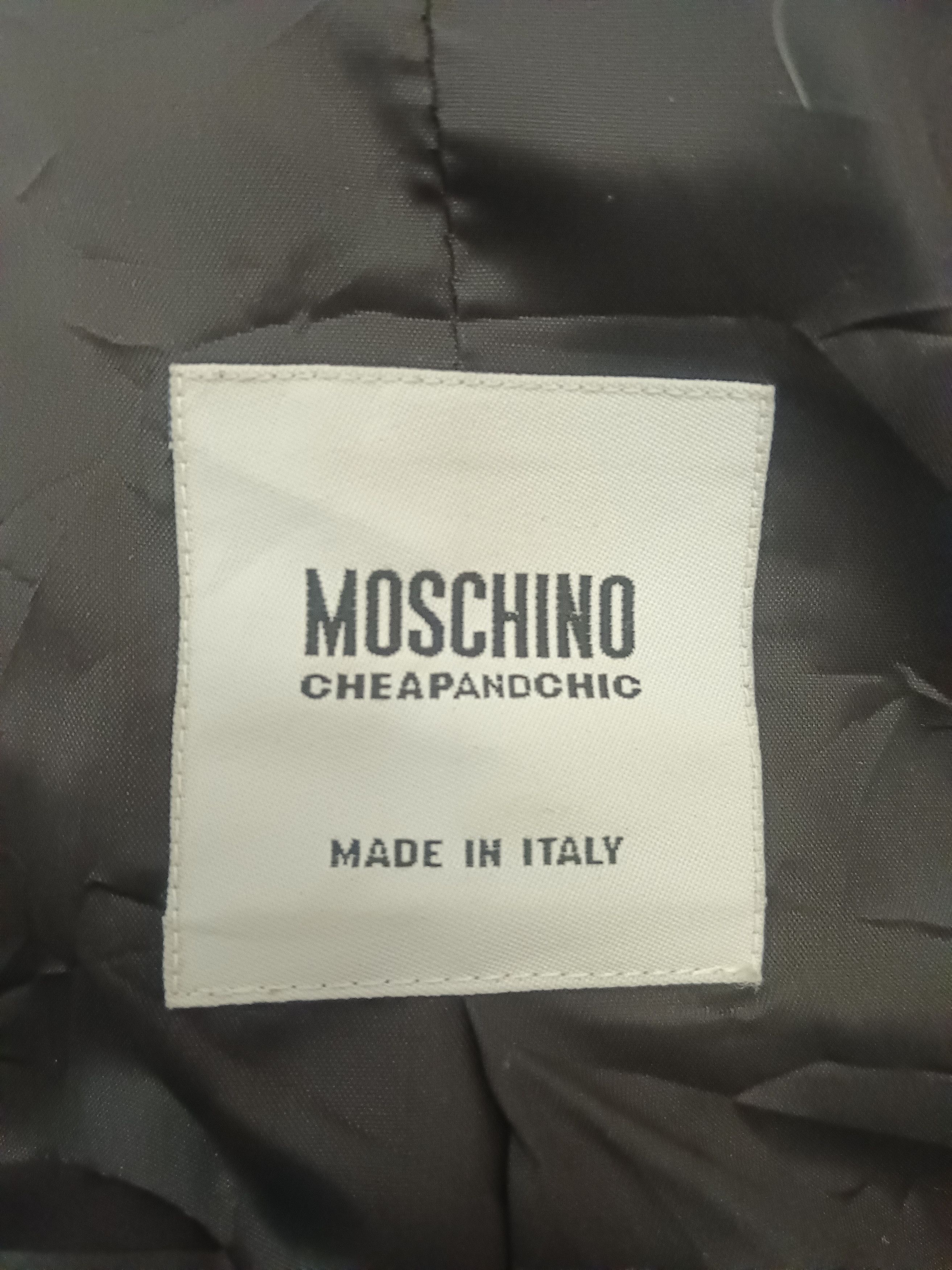 Moschino MOSCHINO CHEAP & CHIP BLACK JACKET Size M / US 6-8 / IT 42-44 - 5 Thumbnail