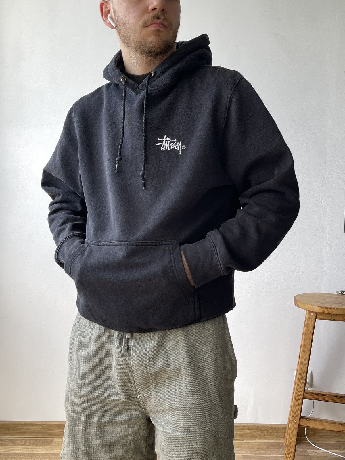 Stussy Vintage Stussy Big Logo Hoodie L Made in USA Size US L / EU 52-54 / 3 - 1 Thumbnail