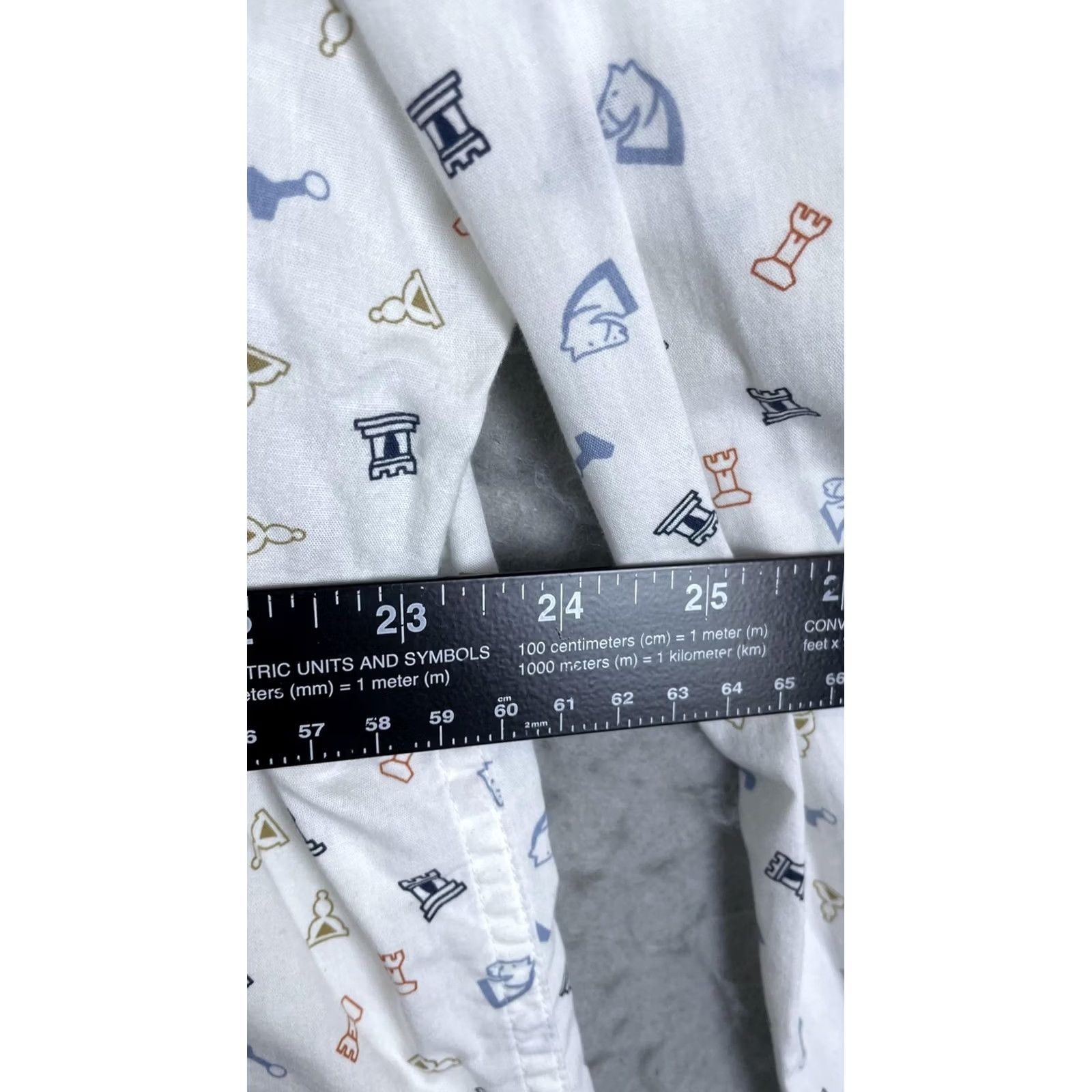 Original Penguin Original Penguin Shirt Mens 2XL White Chess Print Long Sleeve Button Front Size US XXL / EU 58 / 5 - 4 Thumbnail