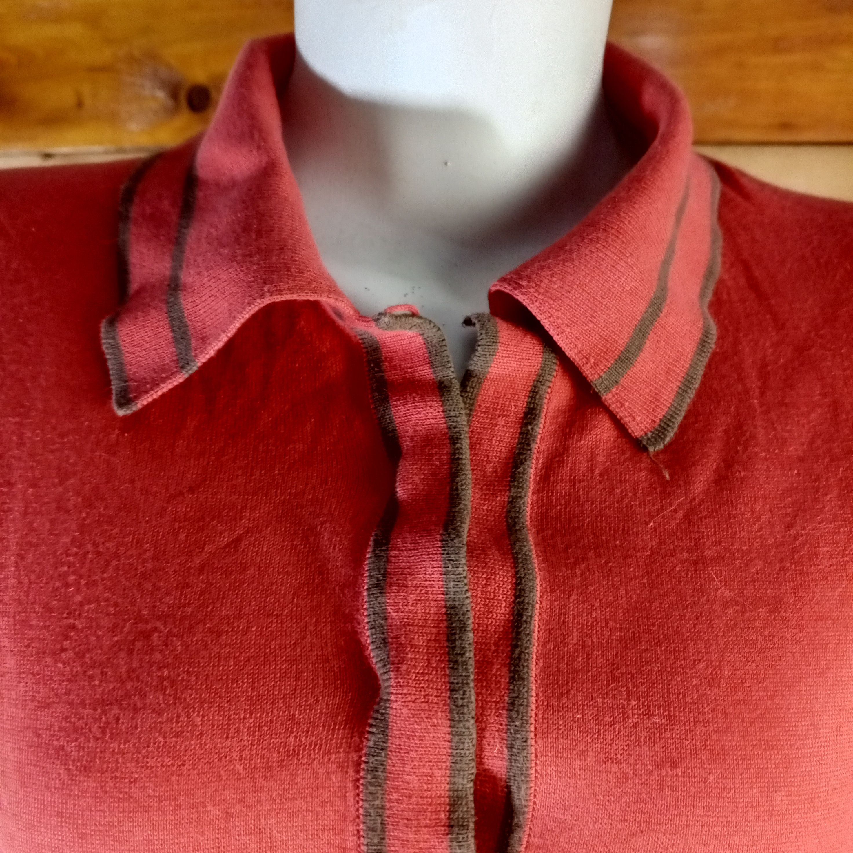 Lancel × Vintage Vintage Lancel Polo Shirt Long Sleeves Size M / US 6-8 / IT 42-44 - 3 Thumbnail