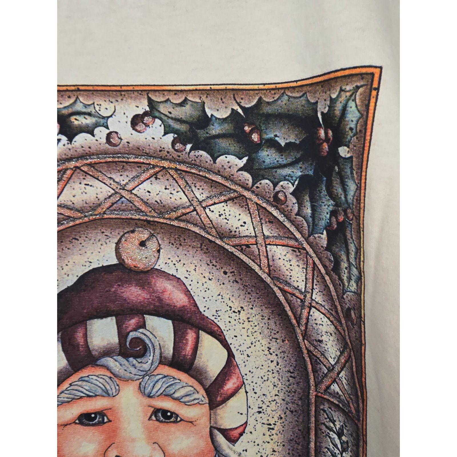 Jerzees × Vintage Vintage Santa Claus Shirt Beige M Father Christmas Tee Size US M / EU 48-50 / 2 - 3 Thumbnail