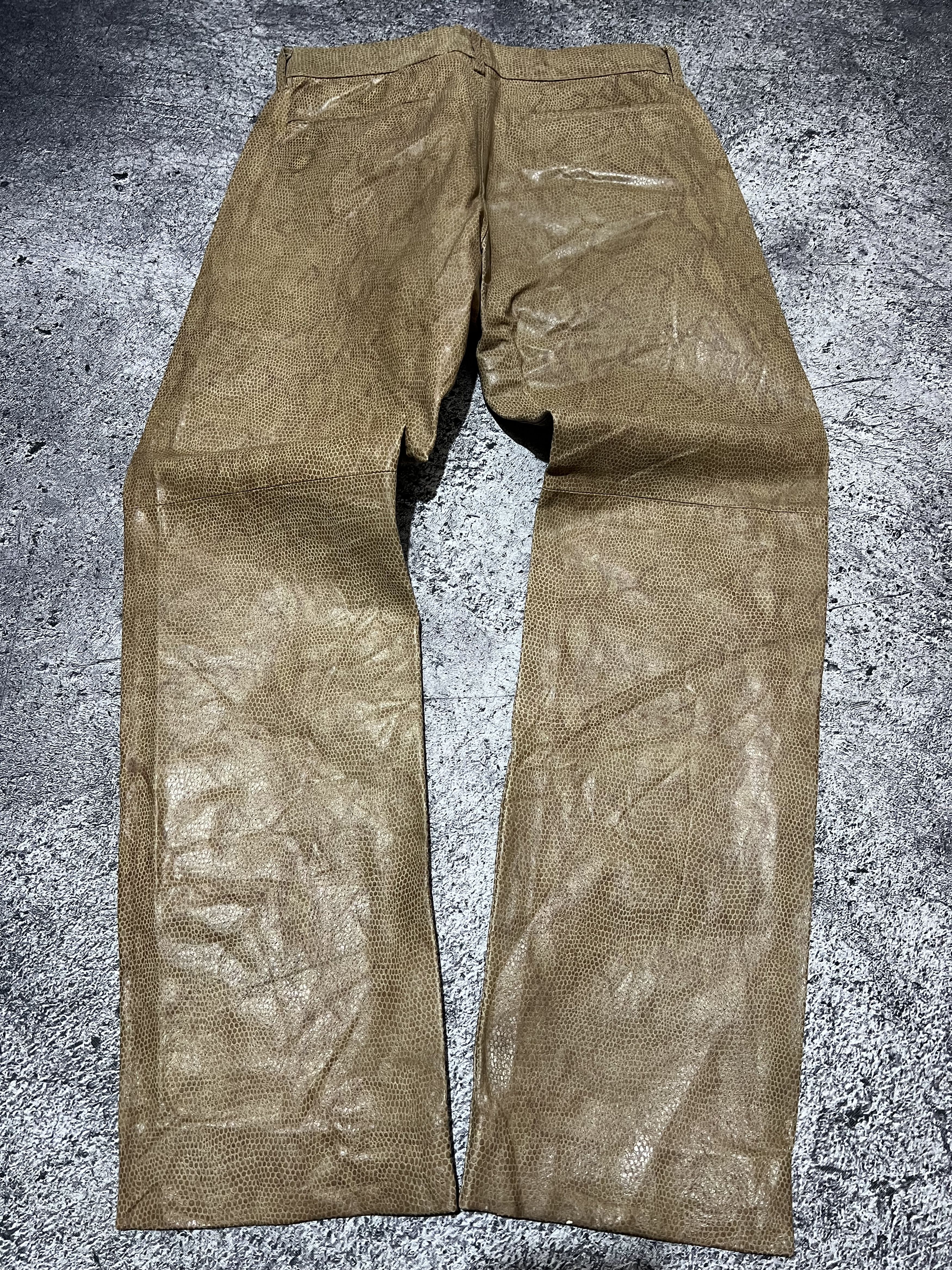 Japanese Brand 2000s Japanese Hysteric Snake Python Skin Leather Pants y2k Size US 29 - 4 Thumbnail
