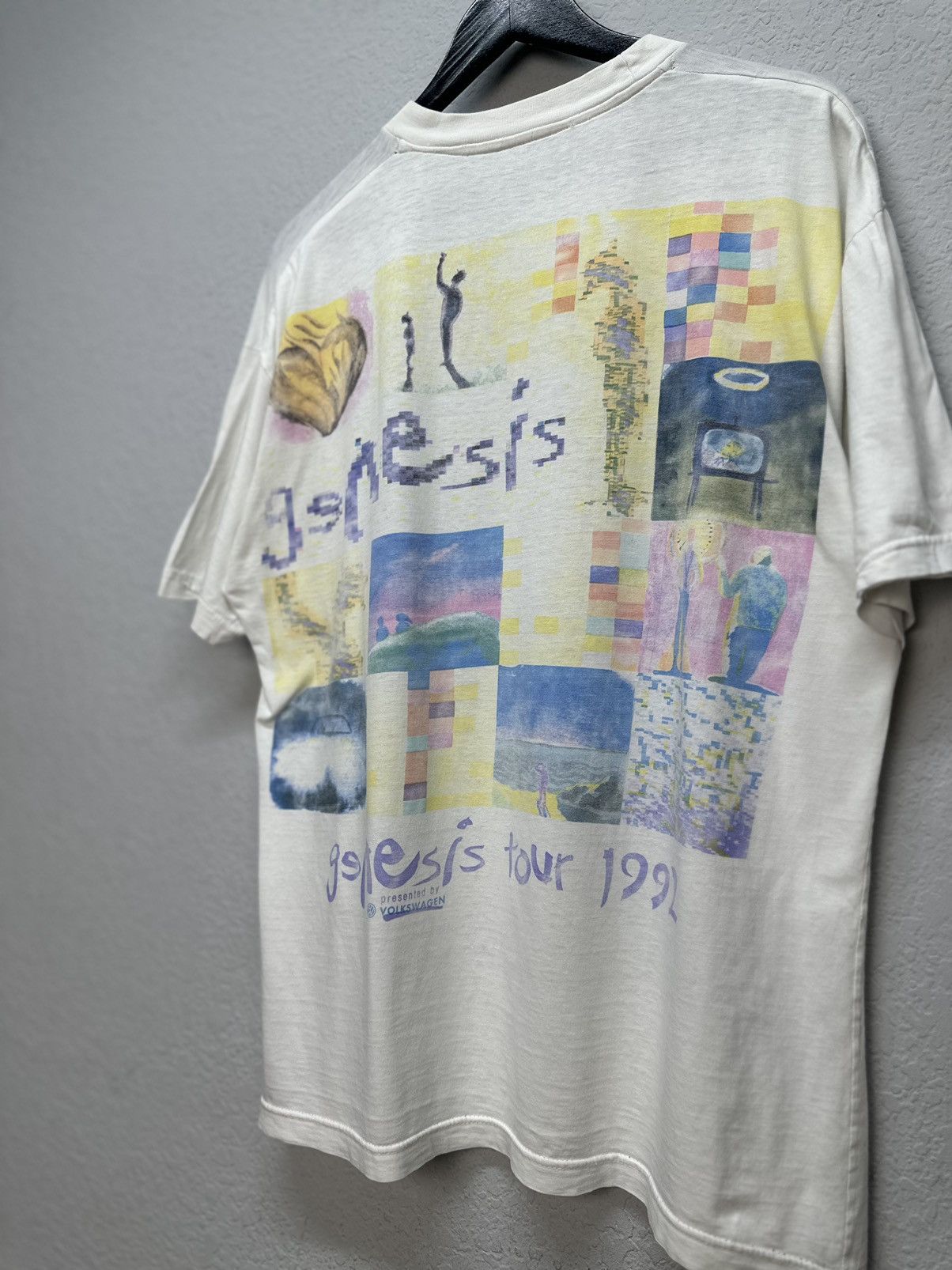 Band Tees Vintage 90s Tour Genesis Phil Collins T Shirt ART Rock Music Size US XL / EU 56 / 4 - 13 Thumbnail