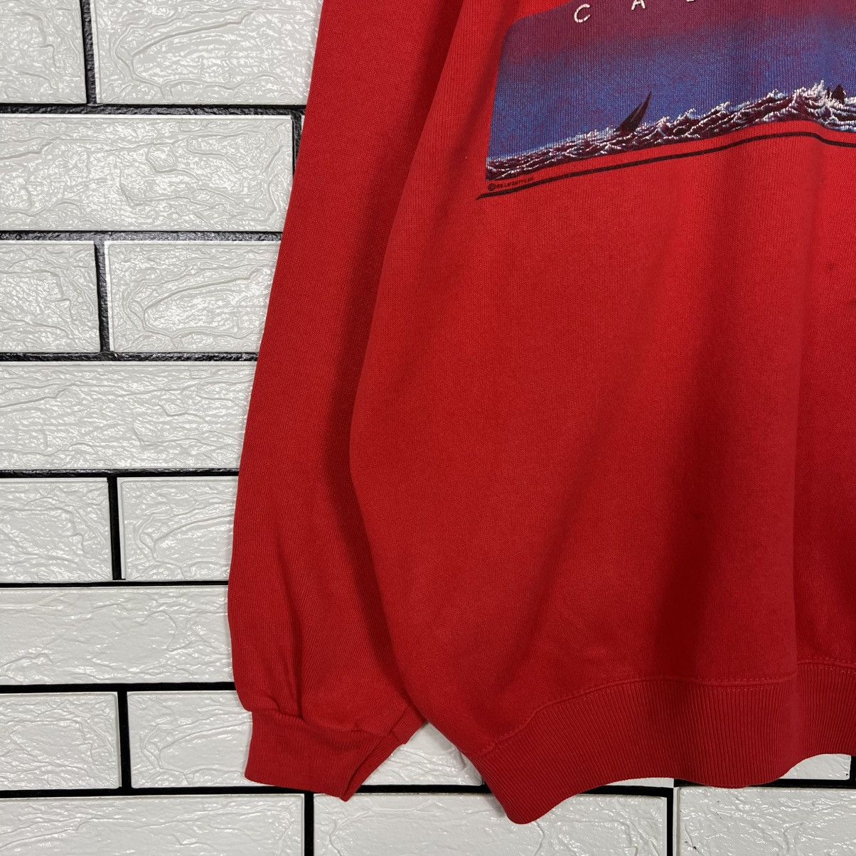 Hanes Vintage 80’s Hanes San Francisco Beach Sweatshirt #4008-C182 Size US XL / EU 56 / 4 - 6 Thumbnail