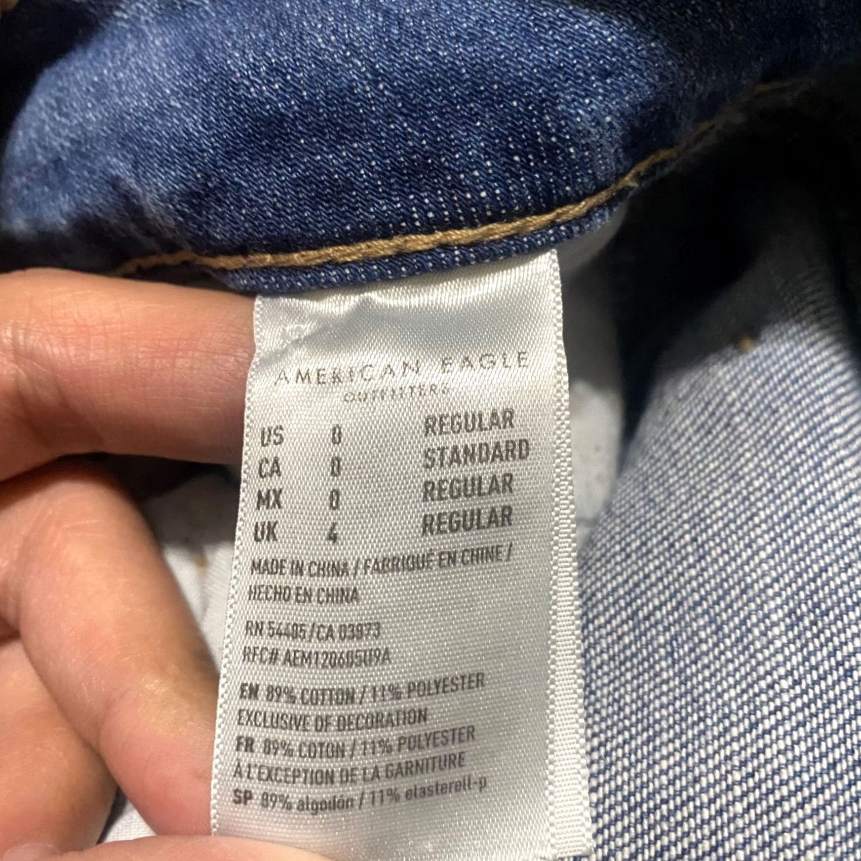 American Eagle Outfitters American Eagle Outfitters Jeans Tomgirl Womens 0 Blue Denim Distressed Stretch Tapered Medium Wash Casual Womens Jeans Size 25" / US 0 / IT 36 - 5 Thumbnail
