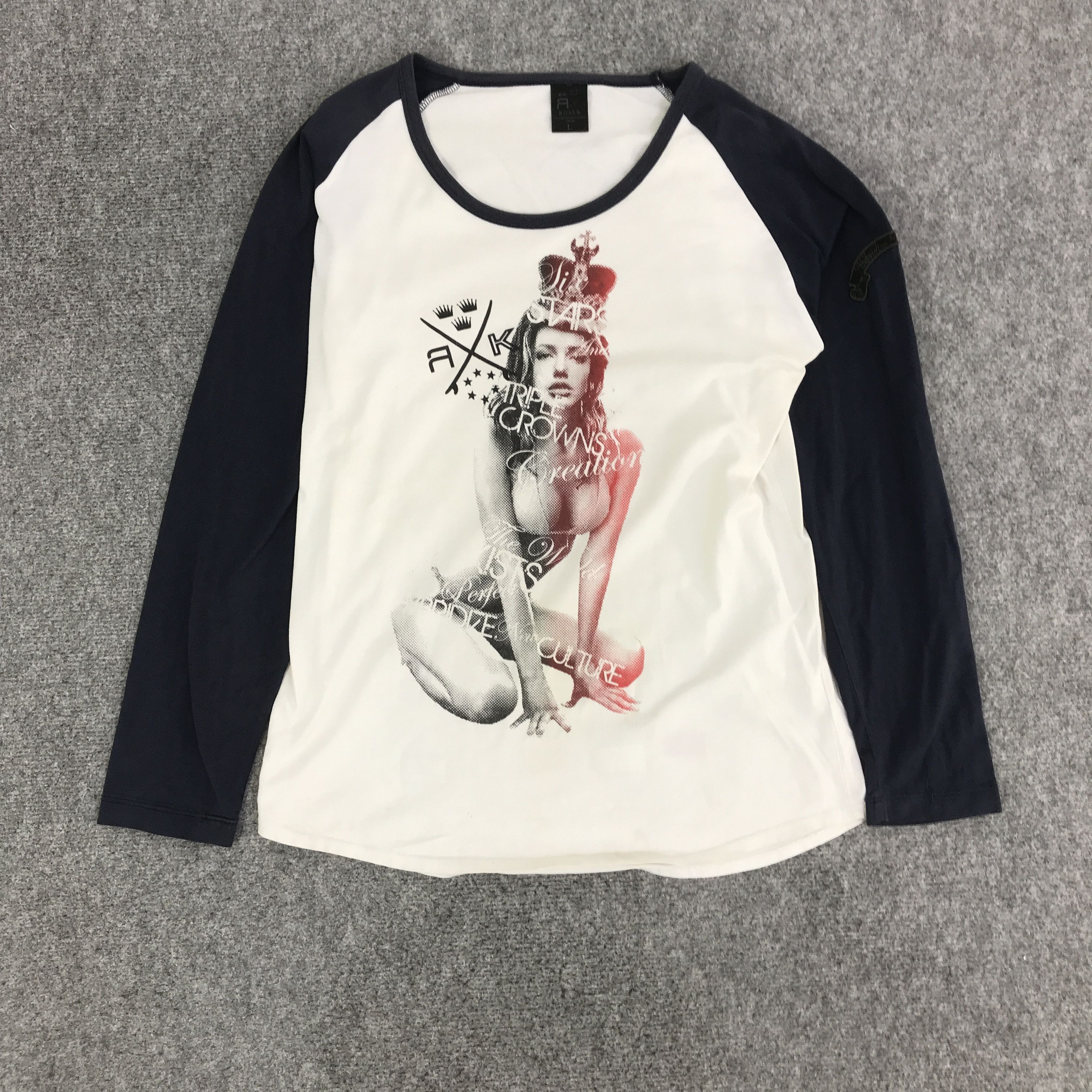Japanese Brand A.K LONG SEXY DESIGN SLEEVE T-SHIRT K117B6 Size US L / EU 52-54 / 3 - 1 Thumbnail