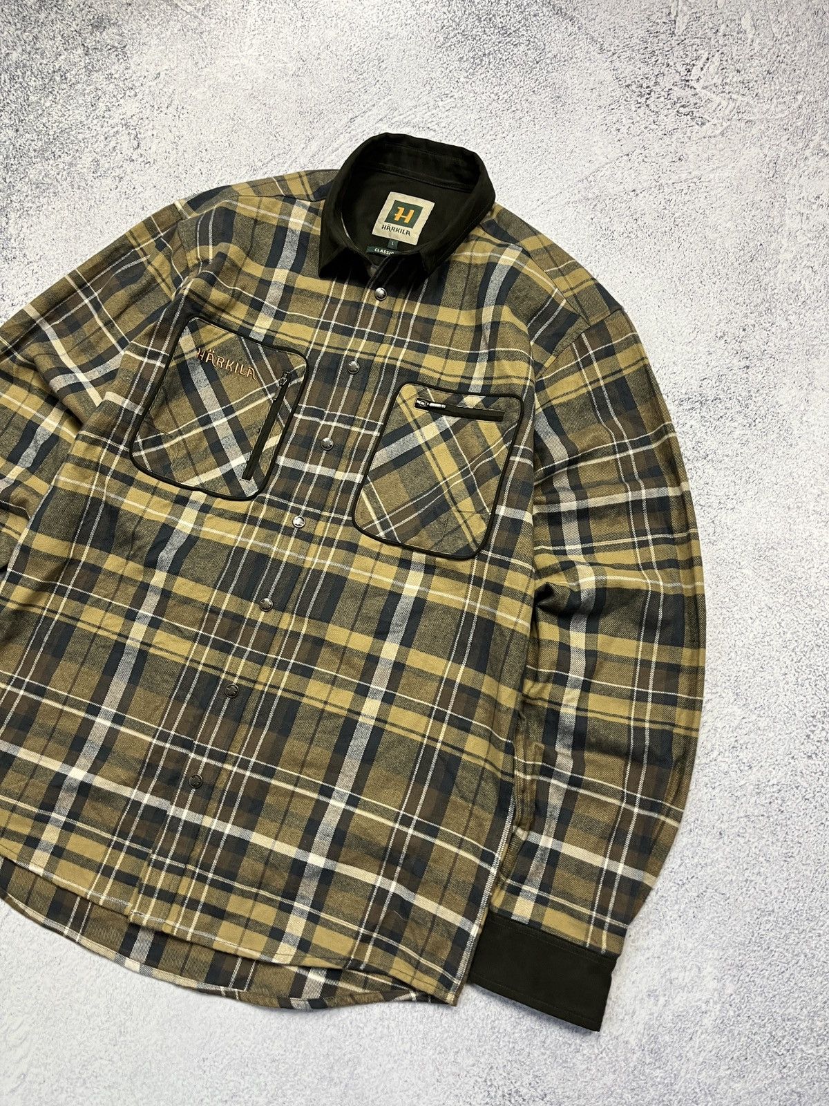 Hunter Harkila Pajala Shirt Jacket Hunting Outdoor Men’s Size L Size US L / EU 52-54 / 3 - 5 Thumbnail
