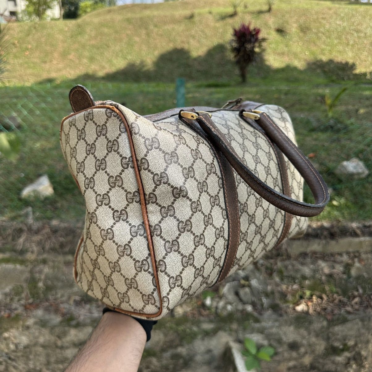 Gucci Vintage Gucci Monogram Boston Bag Canvas Shelly Line Size ONE SIZE - 4 Thumbnail