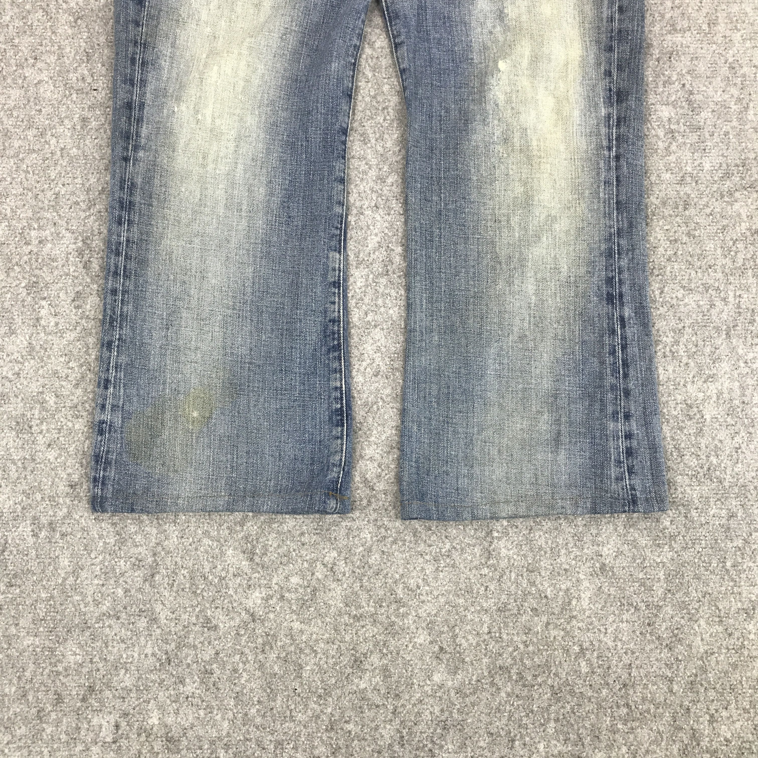 Polo Ralph Lauren BAGGY POLO RALPH LAUREN FADED DENIM JEANS PANTS Size US 33 - 3 Thumbnail