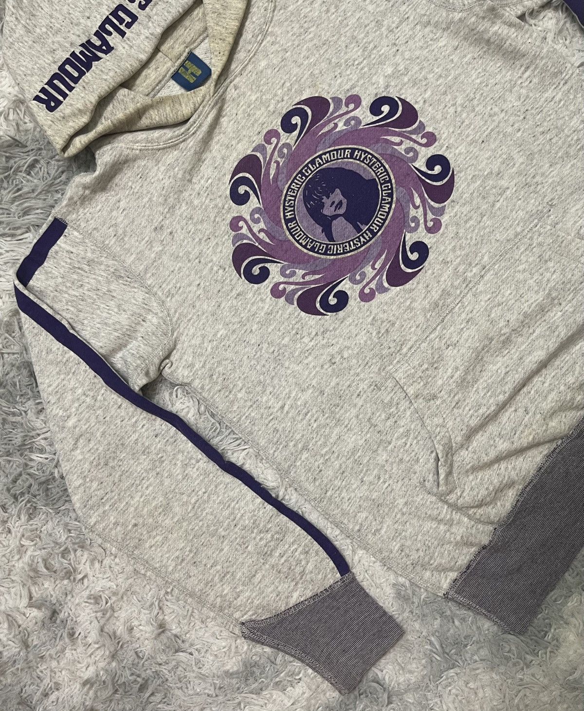 Hysteric Glamour 90s HYSTERIC GLAMOUR ICONIC FACE LOGO HOODIE Size US M / EU 48-50 / 2 - 4 Thumbnail