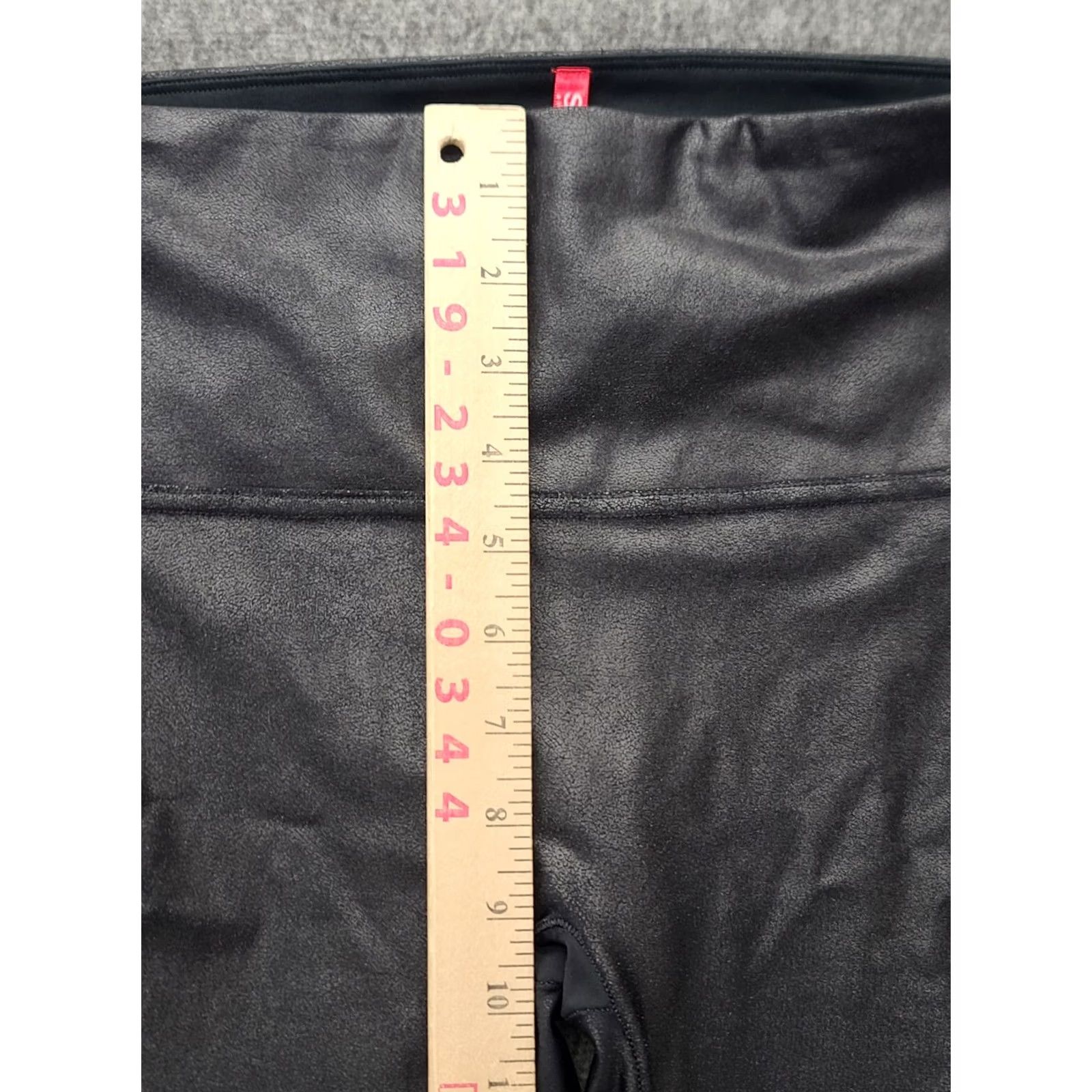 Spanx Spanx Moto Leggings Womens M Faux Leather Ankle High Rise Quilted Black Size M Slimming Shaping Activewear Size 32" / US 10 / IT 46 - 4 Thumbnail