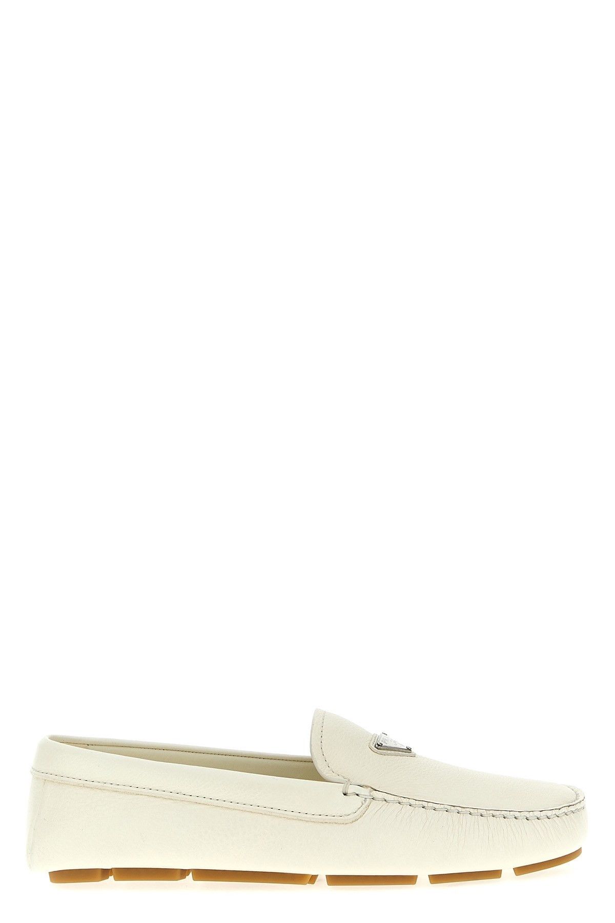 image of Prada 'driver' Loafers in White, Men's (Size 7)