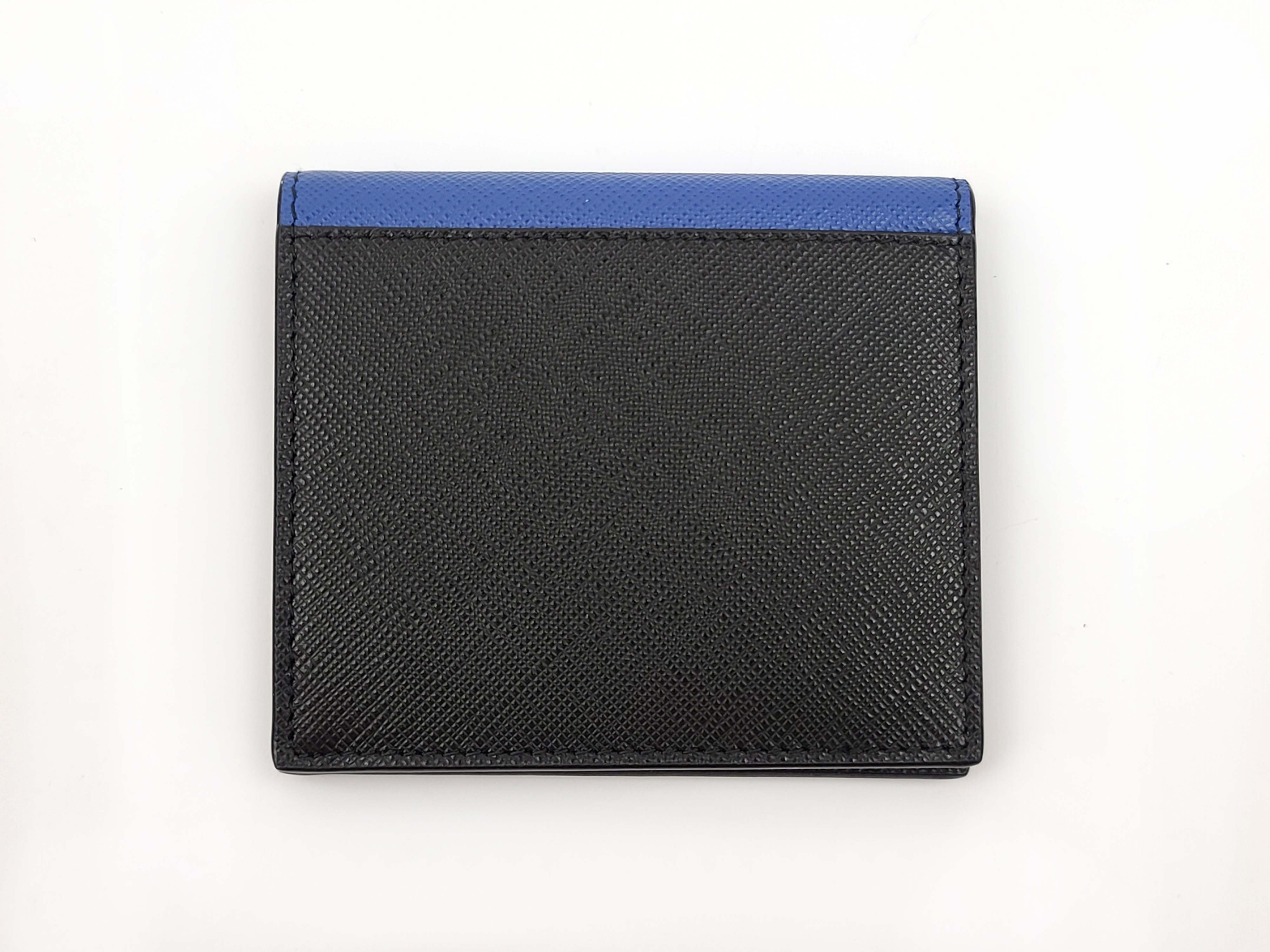 Prada F/W 2018 Saffiano Leather Logo Patch Bifold Wallet NIB Size ONE SIZE - 2 Thumbnail