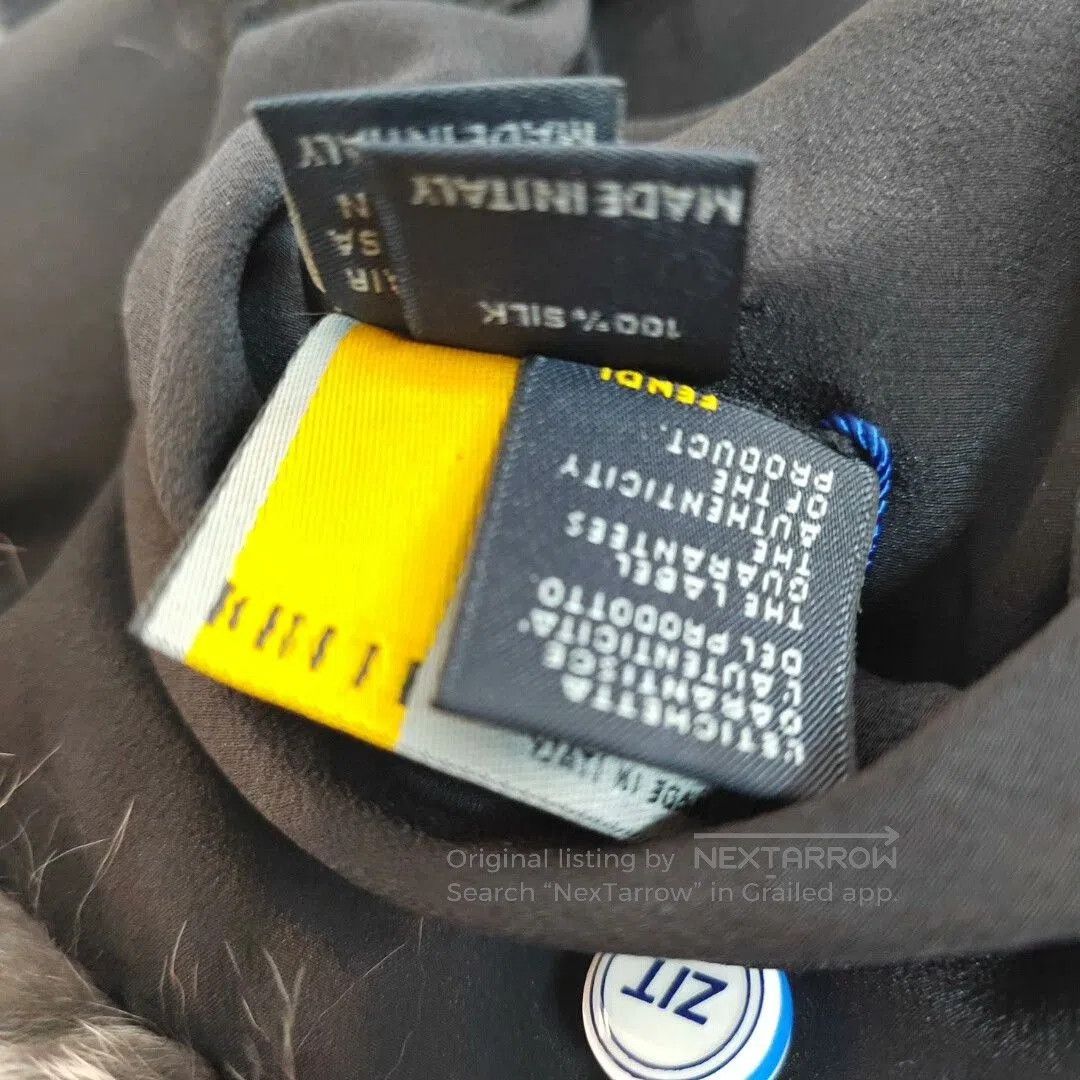 Fendi Fendi Gray Fur Scarf 90cm. Size ONE SIZE - 6 Thumbnail