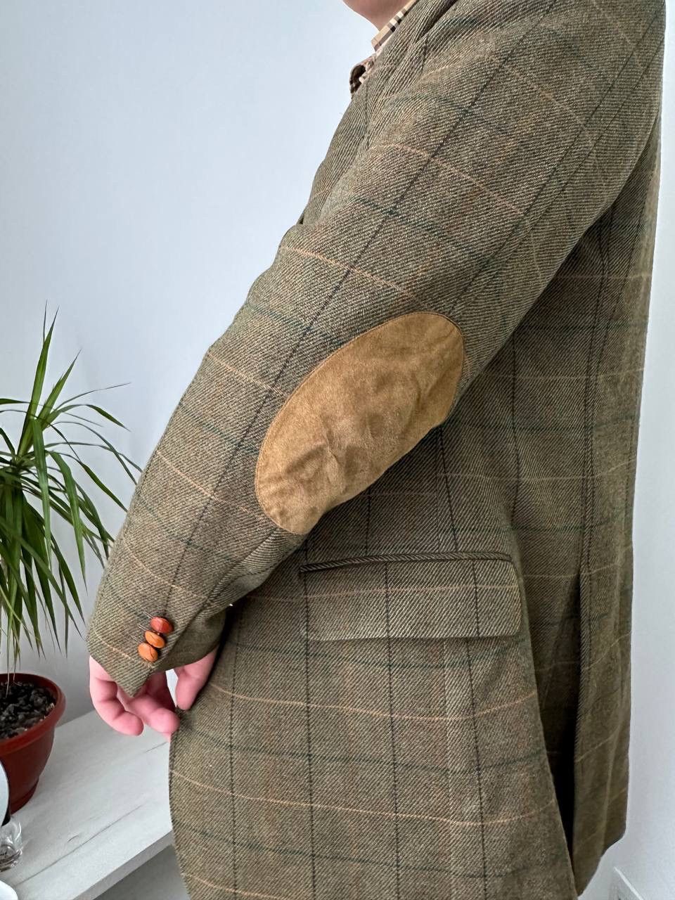Burberry × Vintage Vintage Blazer Burberry Mens Eckerle Herrenmoden Jacket Size 38R - 9 Thumbnail