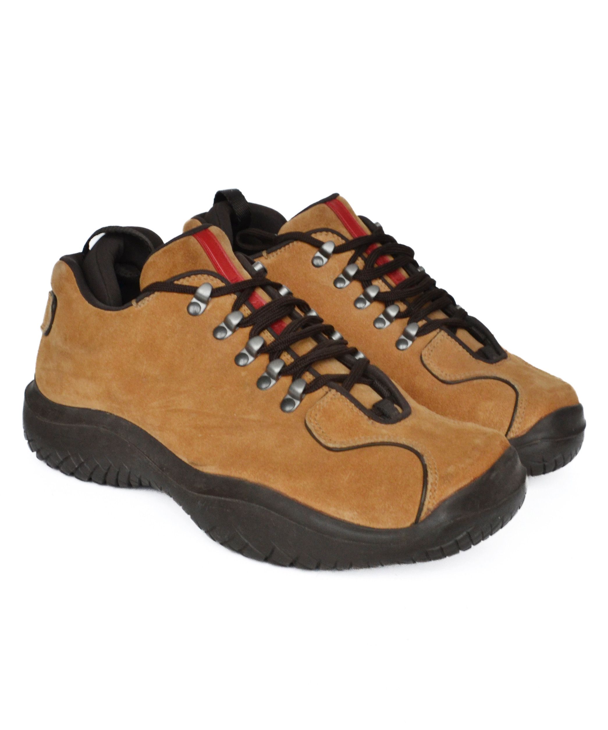 Prada 🔴 PRADA Boots Hiking Toe Suede Mustard Vibram 1999 Red Tab Size US 8 / EU 41 - 5 Thumbnail