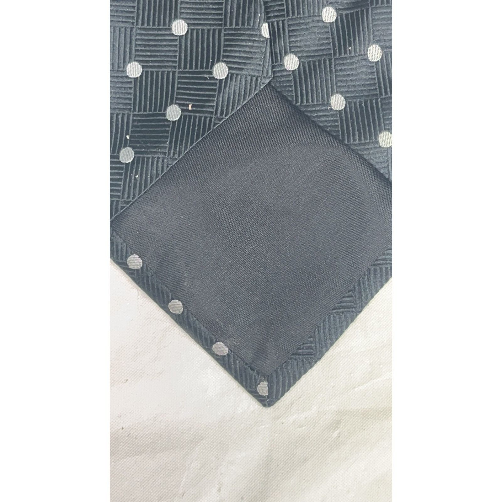 Geoffrey Beene GEOFFREY BEENE - Silk Tie - Black - Made in U.S.A Size ONE SIZE - 6 Thumbnail