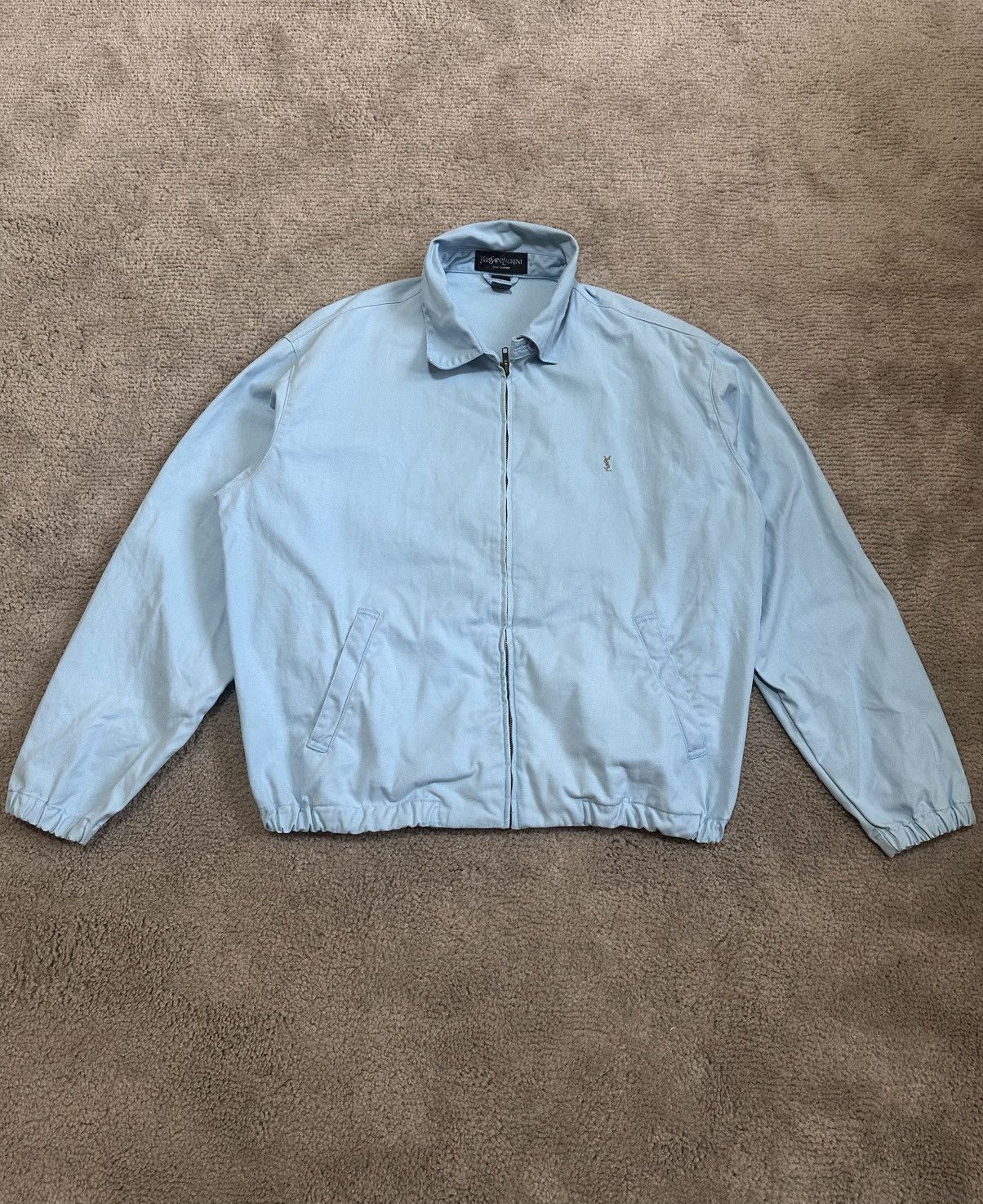 Yves Saint Ysl Jacket Blue Vintage Yves Saint Laurent YSL 90s Blue