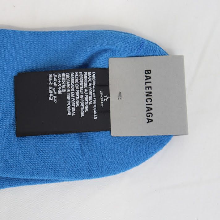 Balenciaga o1rshd1 Sport Icon Tennis Socks in Blue Size ONE SIZE - 3 Thumbnail