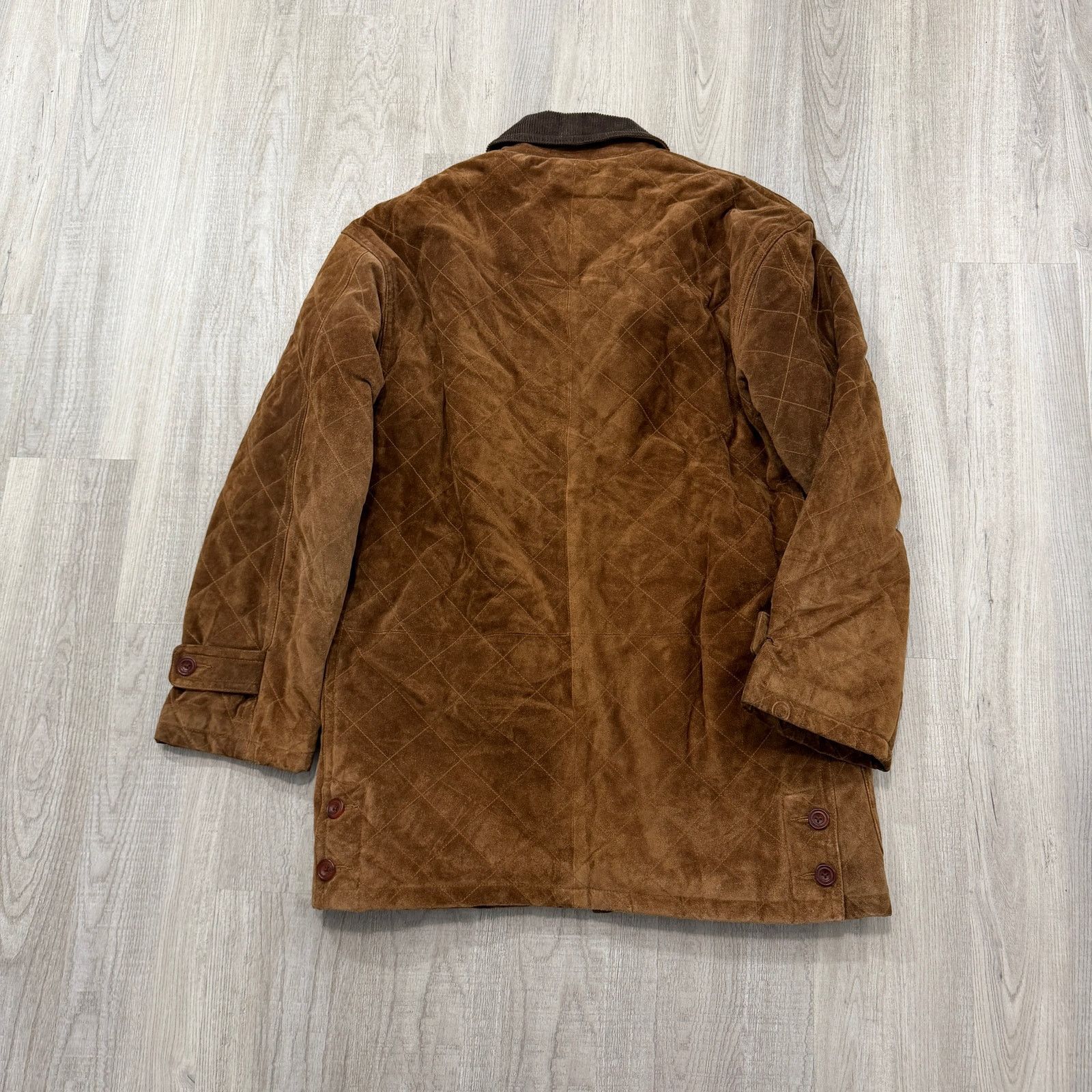 Vintage J Peterman Suede Leather Jacket Mens Medium Brown Chore Size US M / EU 48-50 / 2 - 7 Thumbnail