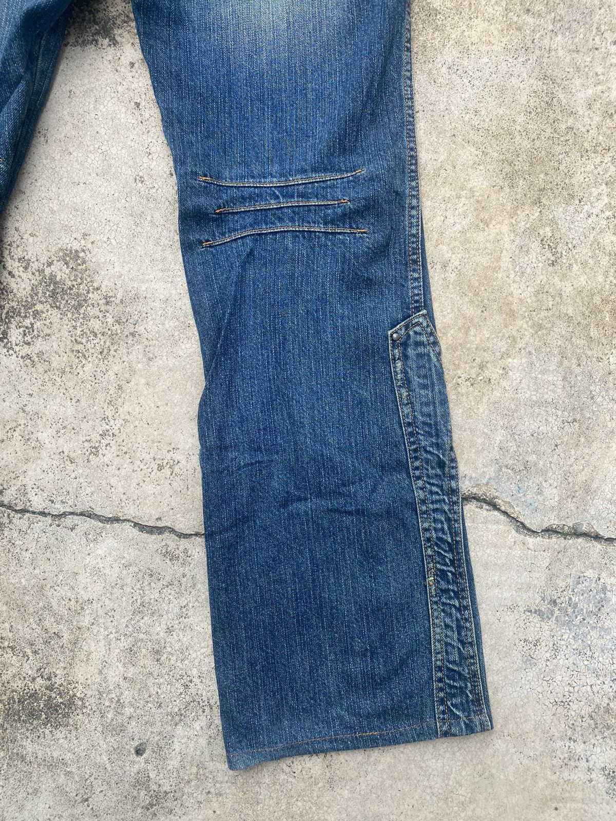 If Six Was Nine × Japanese Brand Flare Jeans Bison Double Knee Multipocket Size US 31 - 18 Thumbnail