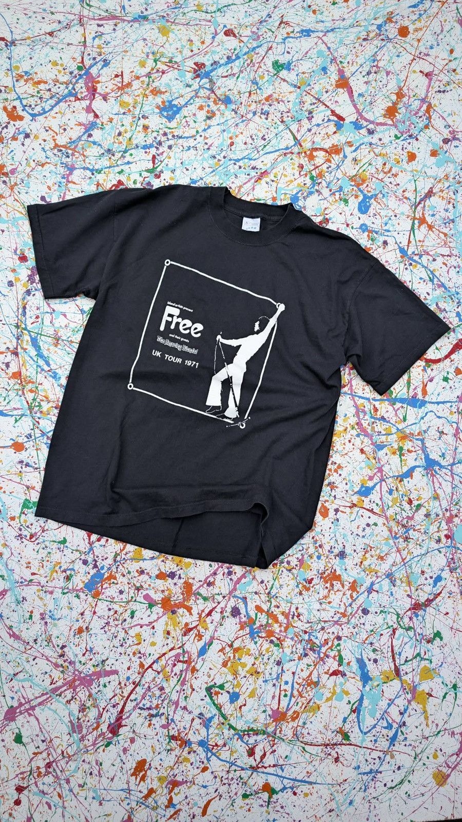 Other Vintage band tshirt 90s Free 70s Paul Kossoff UK Tour 1971 Size US XL / EU 56 / 4 - 2 Thumbnail