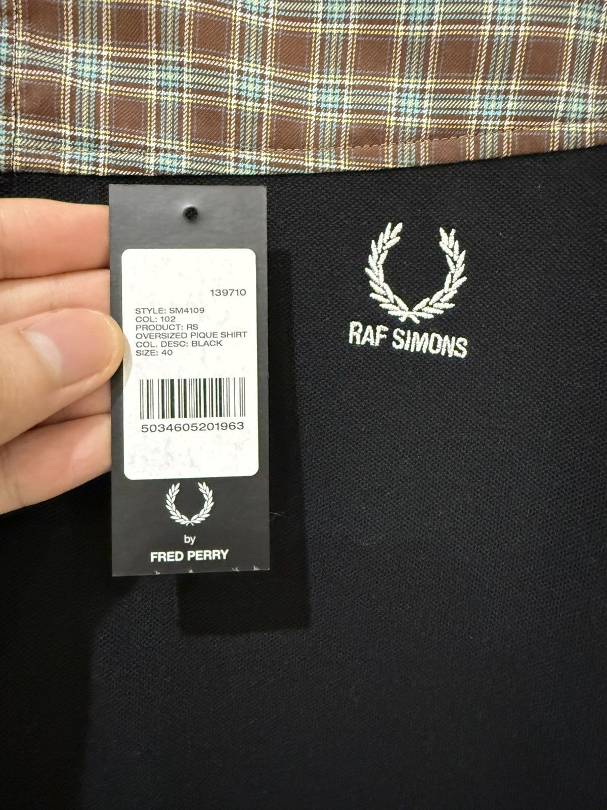 Fred Perry × Raf Simons oversized pique shirt Size US L / EU 52-54 / 3 - 5 Thumbnail