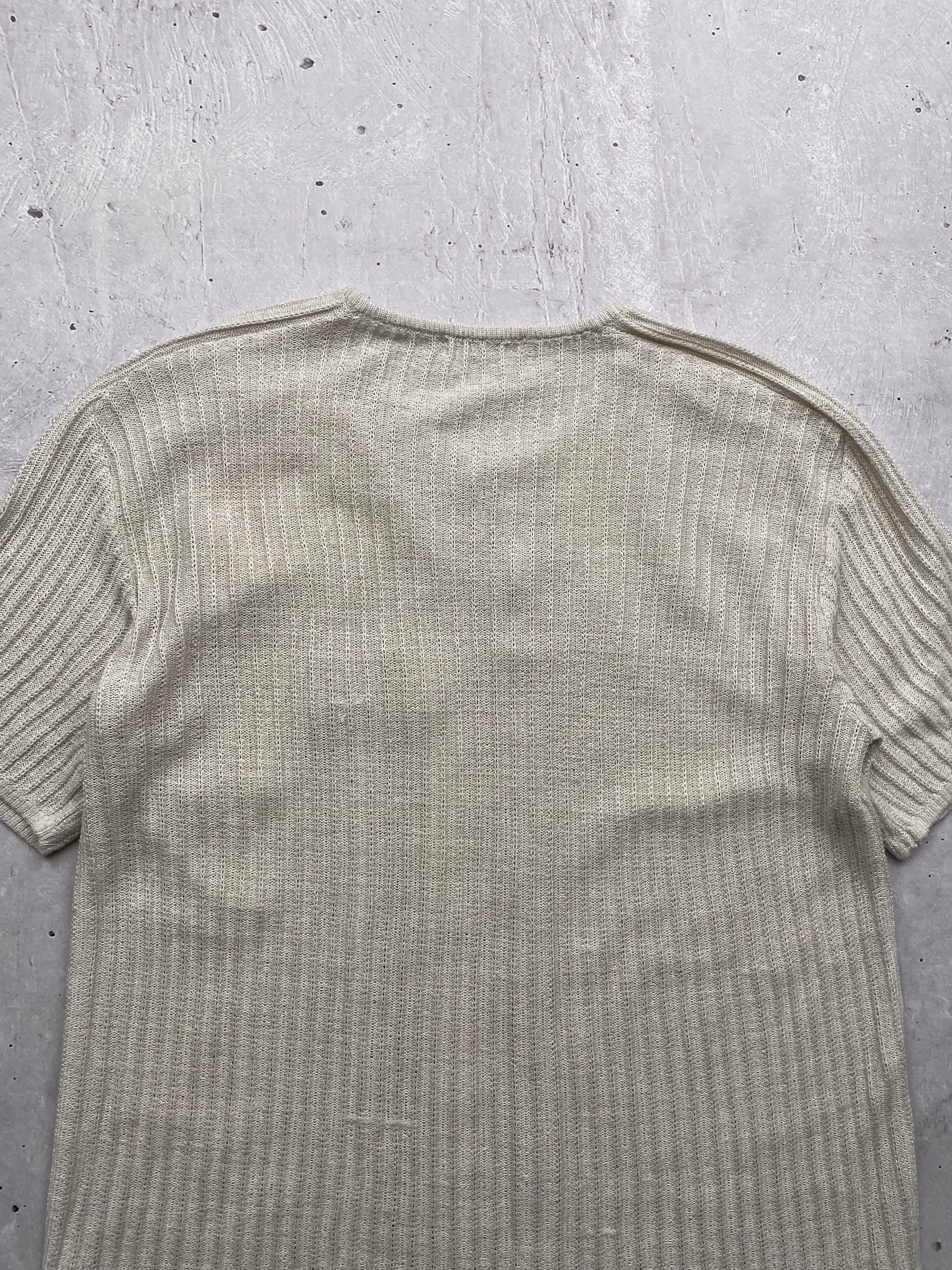 Japanese Brand × Vintage Vintage Knitted Mesh T-Shirt Size US M / EU 48-50 / 2 - 7 Thumbnail