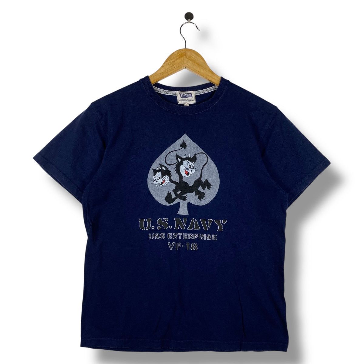 Pherrow's Japanese Brand PHERROW'S Us Navy Uss Enterprise Vf-18 Tee Size US S / EU 44-46 / 1 - 1 Thumbnail