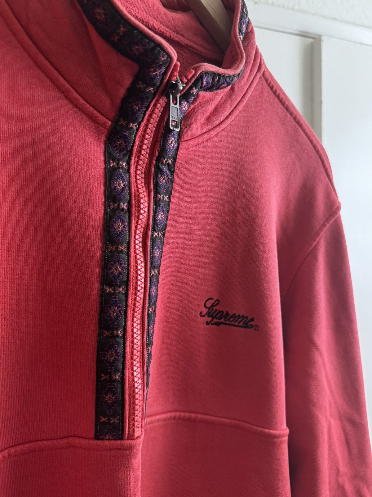 Supreme Supreme Overdyed Half Zip Sweatshirt Size US M / EU 48-50 / 2 - 3 Thumbnail