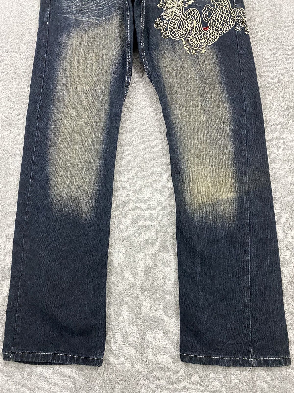 Akademiks Vintage Y2K Akedemiks Crazy Embroidered Baggy Jeans Size US 32 / EU 48 - 5 Thumbnail