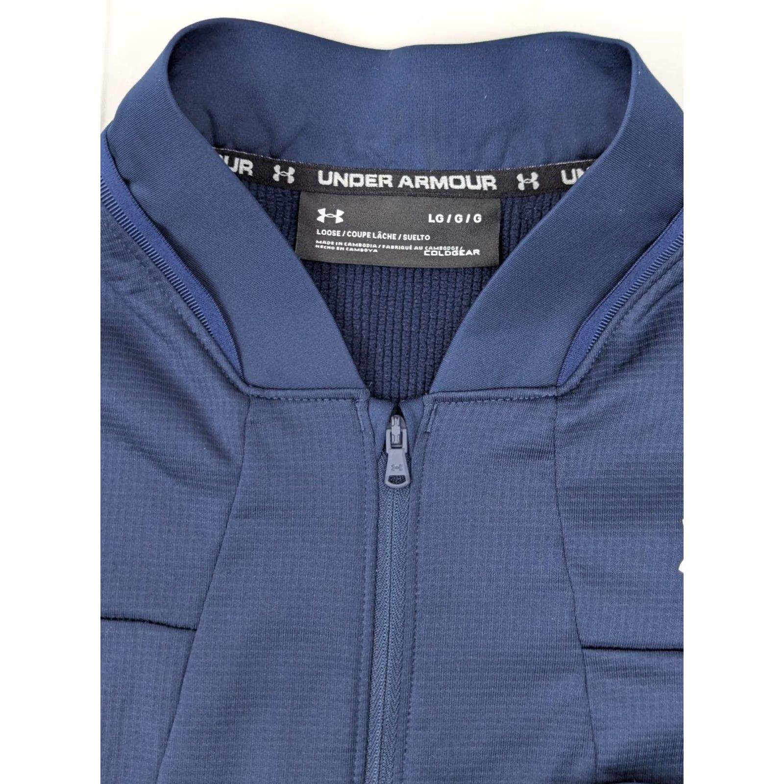 Under Armour Under Armour ColdGear 1/4 Zip Pullover Golf Fleece Sweatshirt Men L Blue Size US L / EU 52-54 / 3 - 4 Thumbnail