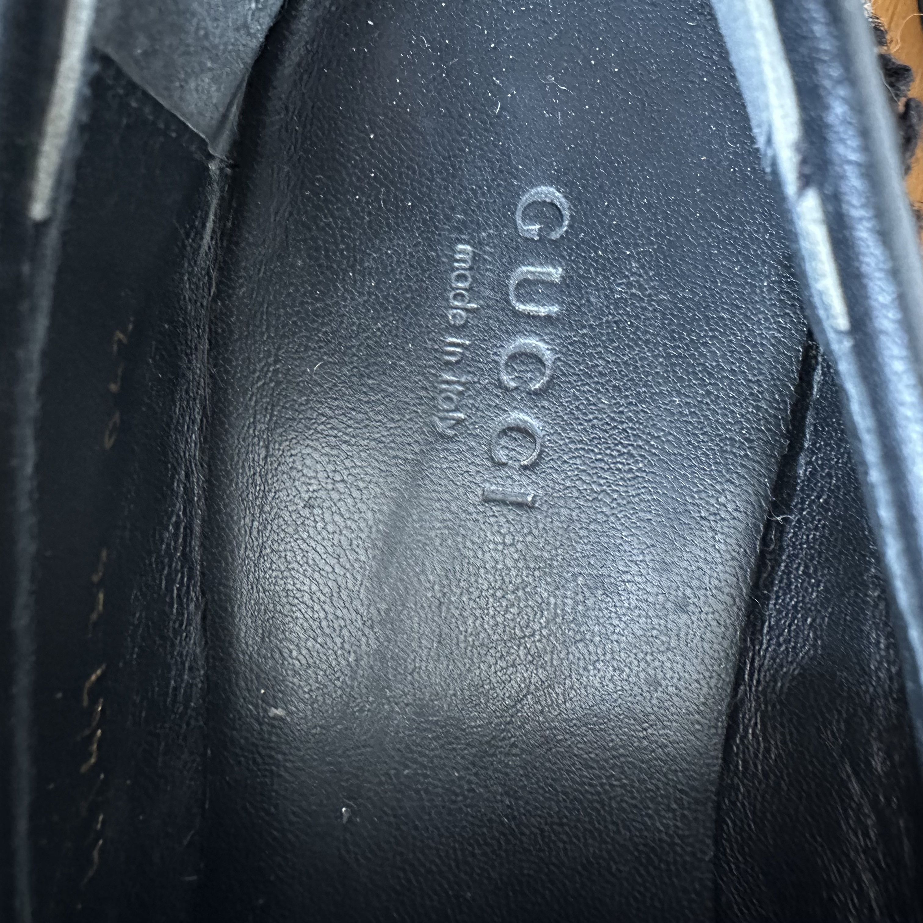 Gucci GUCCI Jordaan loafers in black and white GG Tweed Size US 6.5 / IT 36.5 - 8 Thumbnail