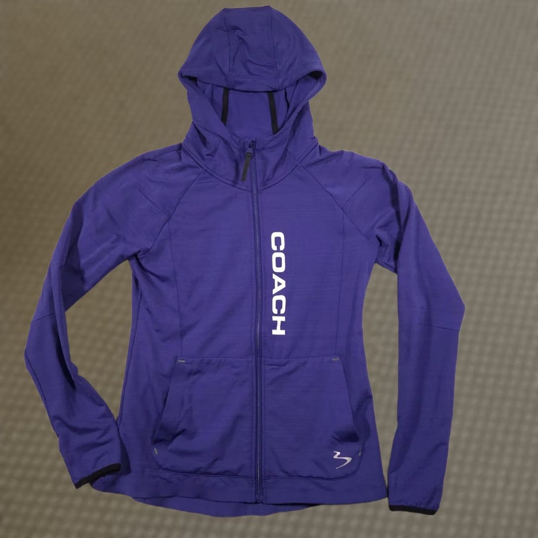 Coach VINTAGE Beachbody Jacket Womens Medium Purple Team Beachbody Coach Hooded Full Zip Size M / US 6-8 / IT 42-44 - 1 Thumbnail