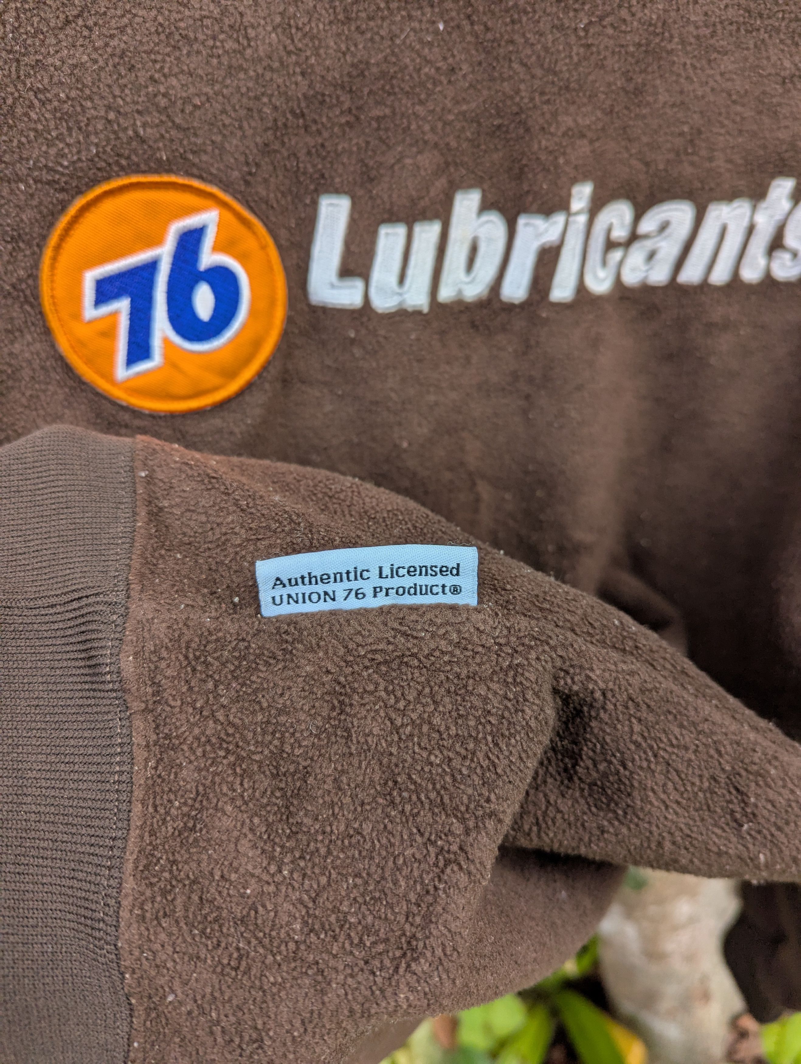 Vintage 76 LUBRICANTS FLEECE JACKET SWEATSHIRT Size US L / EU 52-54 / 3 - 4 Thumbnail