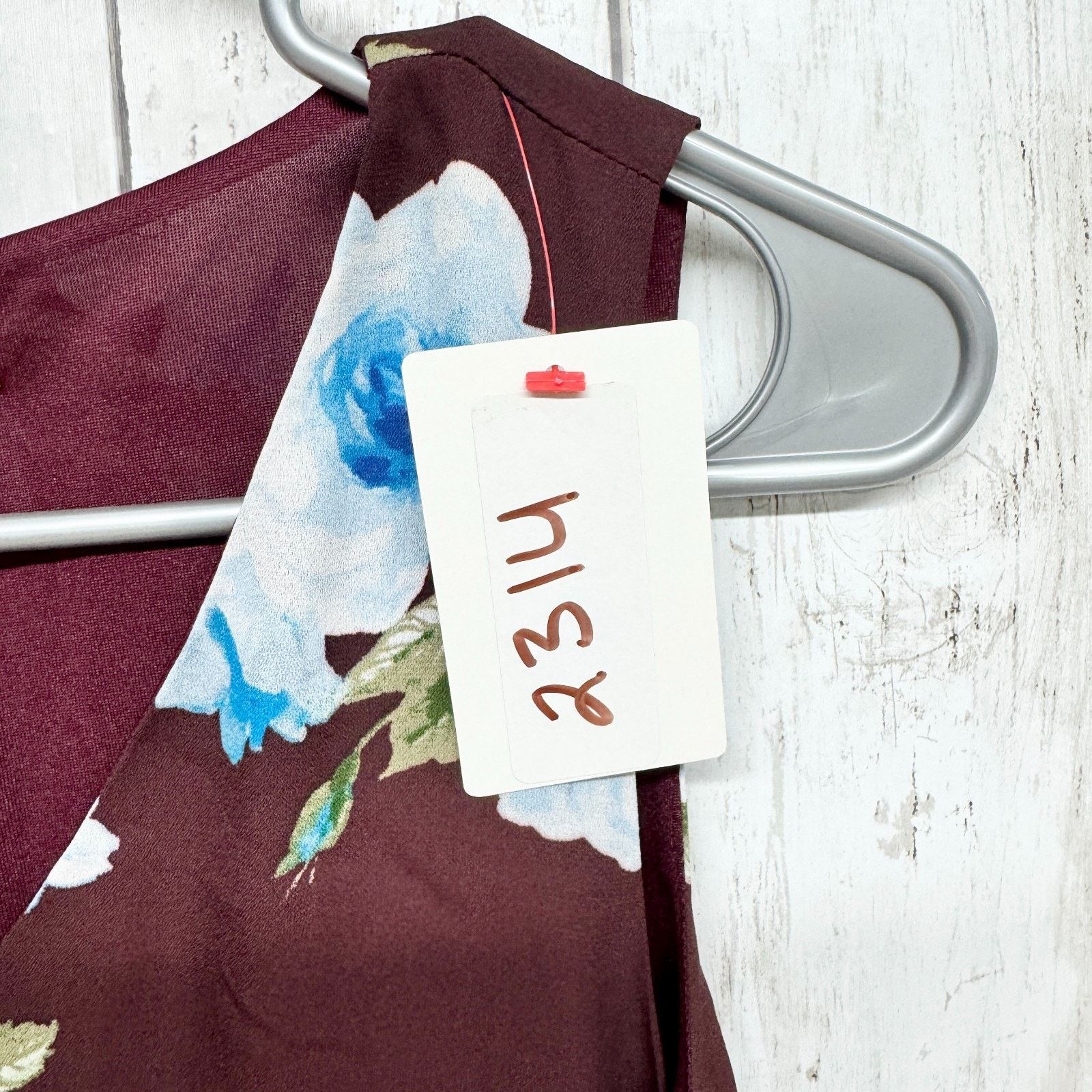 Other Altar'd State Dress Sz Medium Sleeveless Maroon Floral Mini Size M / US 6-8 / IT 42-44 - 3 Thumbnail