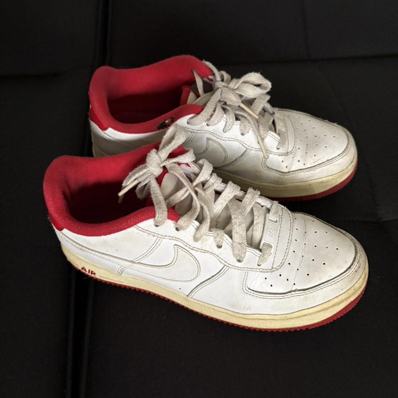 Nike White and red Nike Air Force 1 Size US 6 / IT 36 - 1 Thumbnail