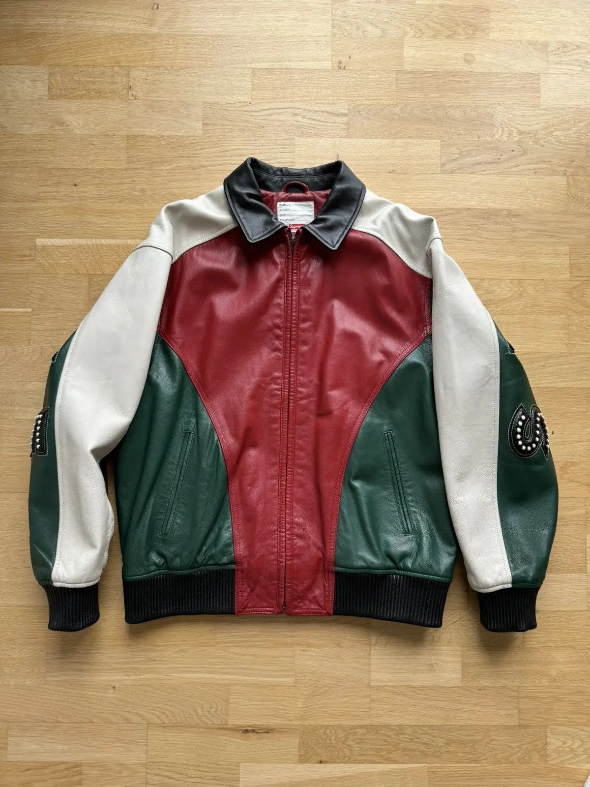 Supreme Studded Arc Logo Leather Jacket Supreme Arc Logo Studded