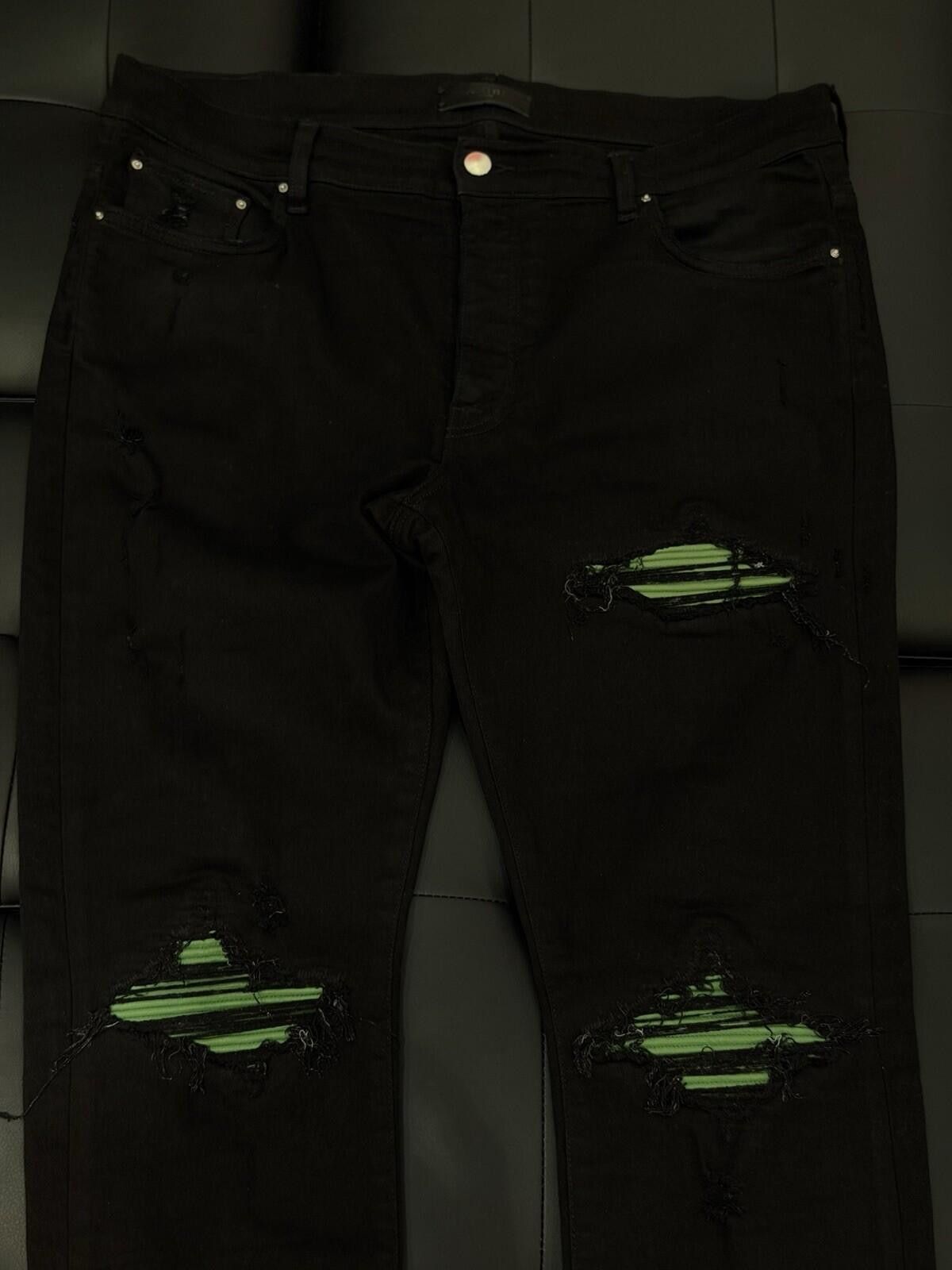 Amiri Size 36 - Amiri Black Green Jeans 100% Authentic Size US 36 / EU 52 - 10 Thumbnail