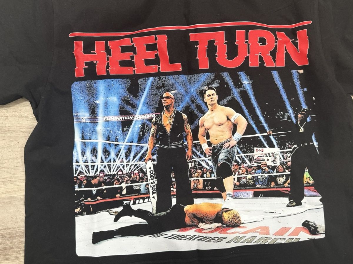 WWE WWE John Cena/the Rock Travis Scott Heel Turn tee Size US M / EU 48-50 / 2 - 2 Thumbnail