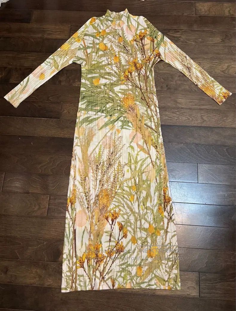Issey Miyake Issey Miyake Yellow Dress Size M / US 6-8 / IT 42-44 - 2 Thumbnail