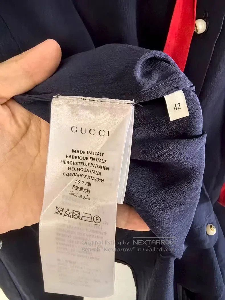Gucci Gucci Silk Button Up Shirt . Size US L / EU 52-54 / 3 - 3 Thumbnail