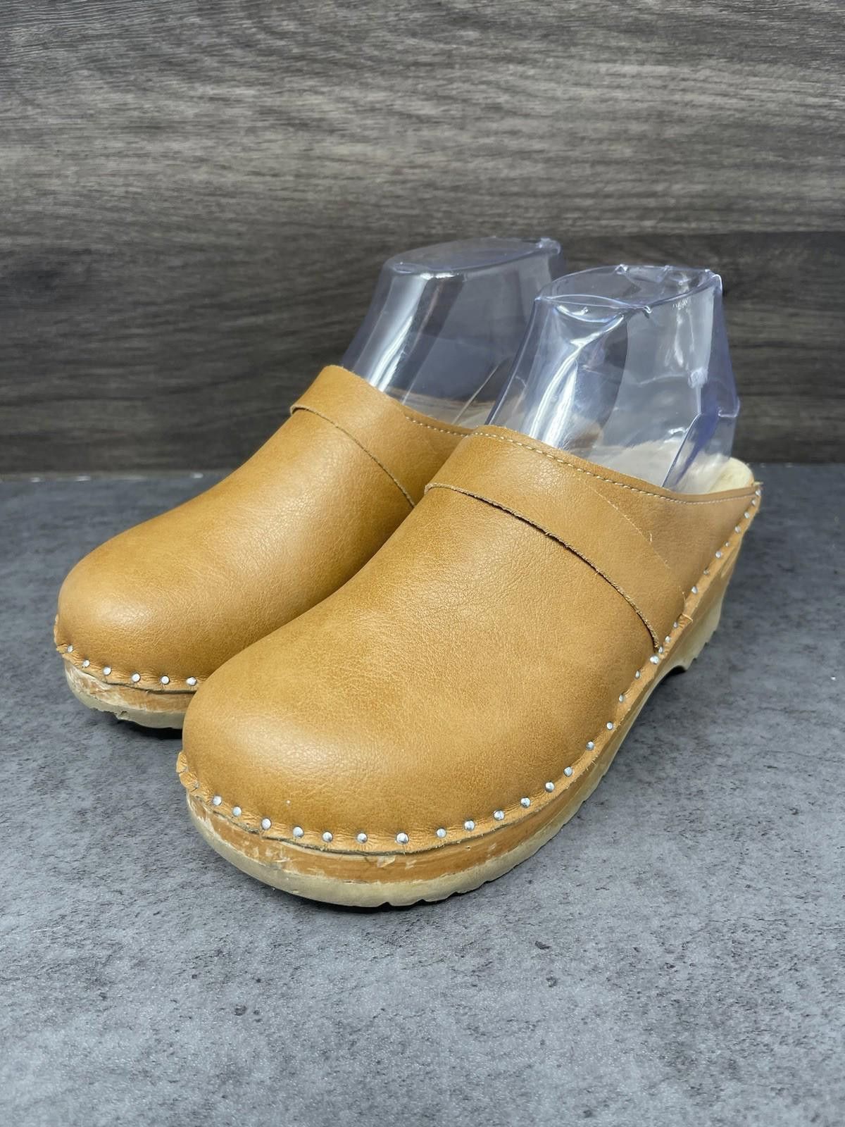 Other Troentorp Clogs Womens Size 5 (36) Brown Leather Size US 5 / IT 35 - 2 Thumbnail